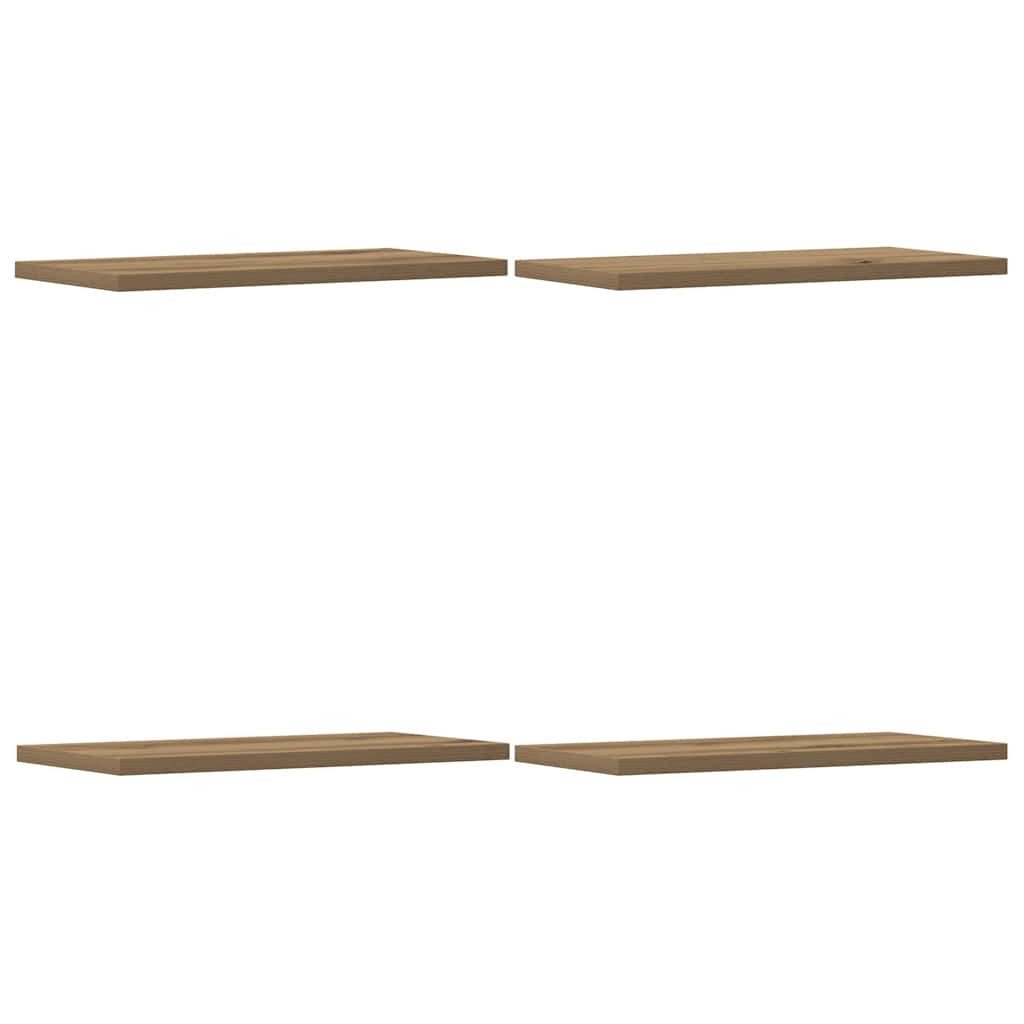 vidaXL Bücherregal Wandregale 4 Stk. Artisan-Eiche 40x20x1,5 cm Holzwerkstoff, 4-tlg.