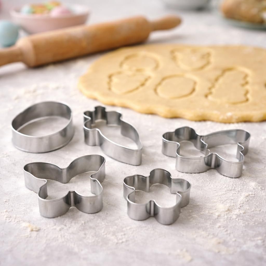 Hey!Easter® Ausstechform 16er Set Ausstechformen Ostern - Ausstecher Kekseausstecher Plätzchen, (Packung, 16-St., 16x Ausstechformen), Spühlmaschinfest