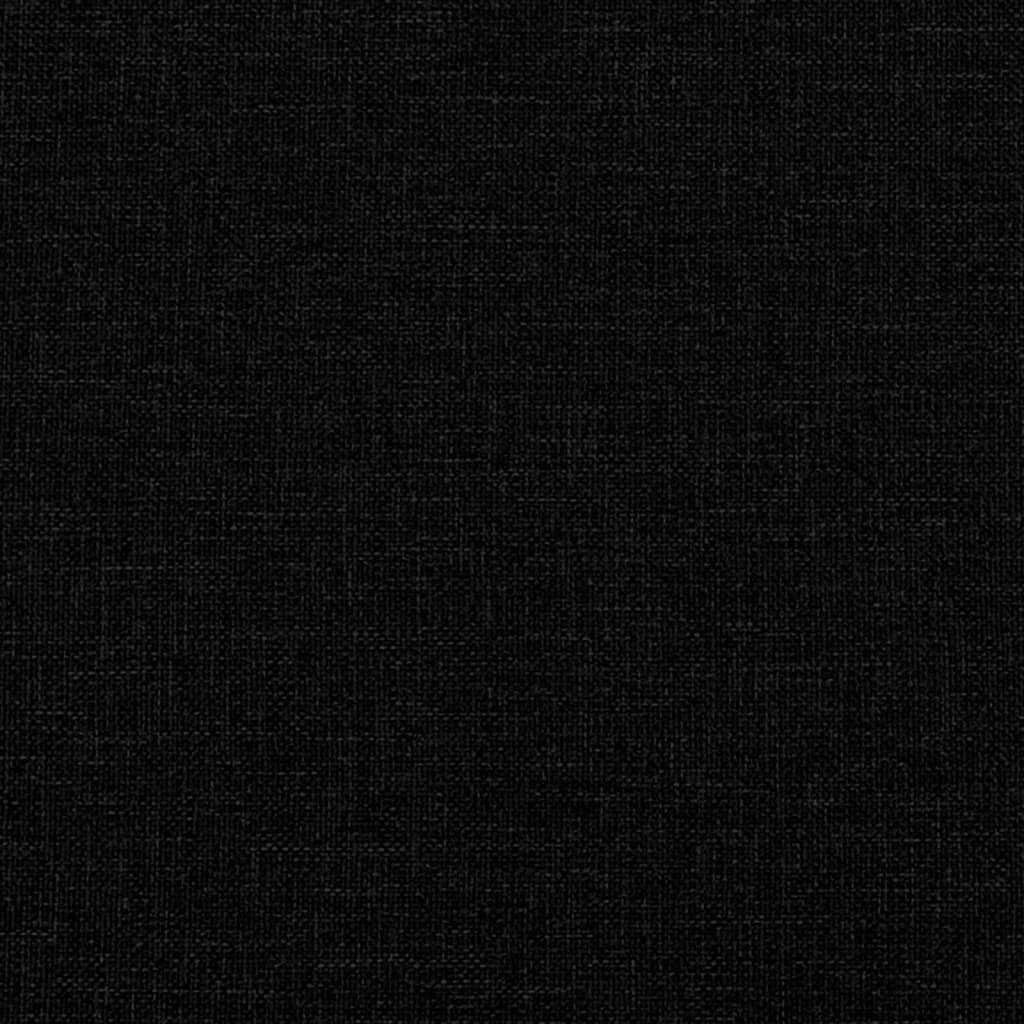 Schwarz cm Kissen mit vidaXL 113x64,5x75,5 Stoff Sitzbank Sitzbank