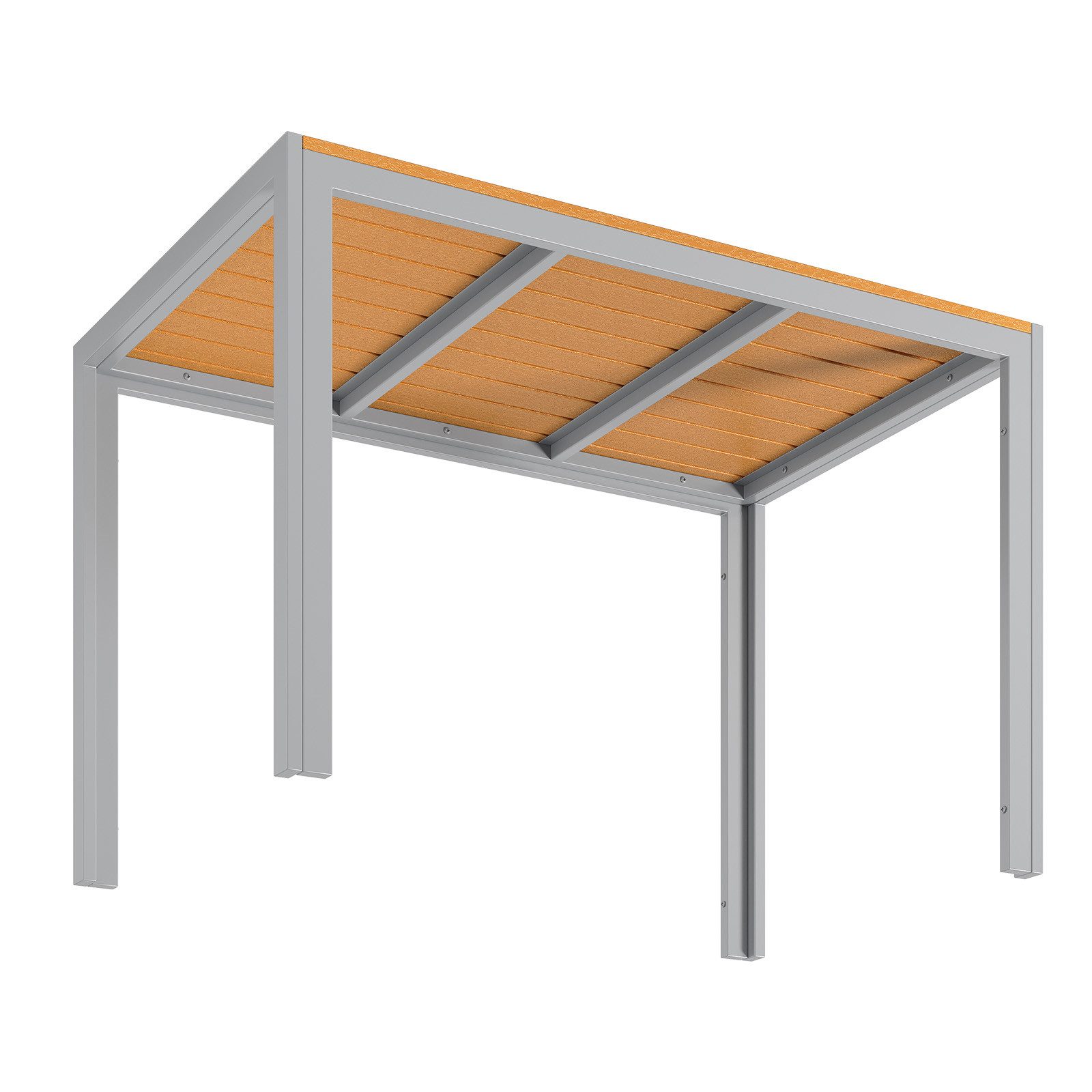 TLGREEN Gartentisch Aluminiumrahmen Quadratisch (110x70cm WPC günstig online kaufen