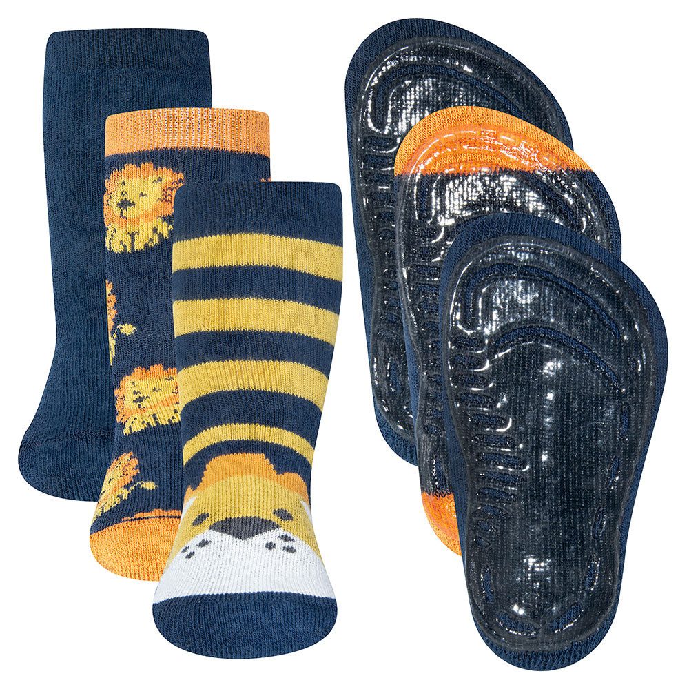 Ewers ABS-Socken Stoppersocken 3er Pack Löwe
