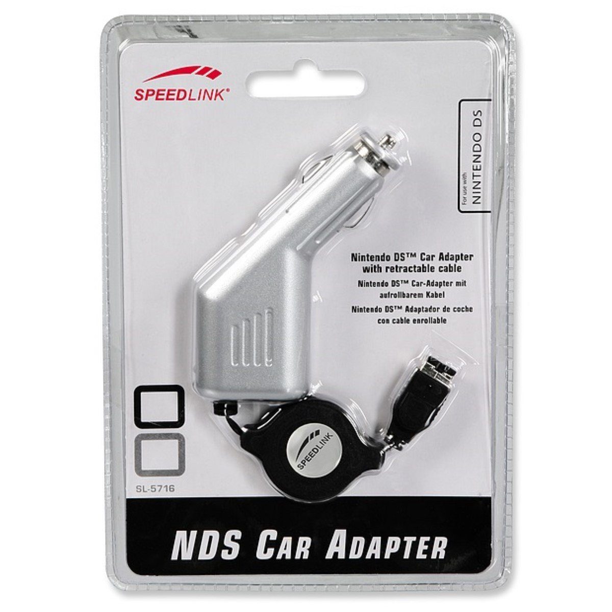 Speedlink Konsolen-Dockingstation Kfz Ladegerät Auto Adapter Ladekabel Lader, passend für Nintendo DS Gameboy Advance GBA SP