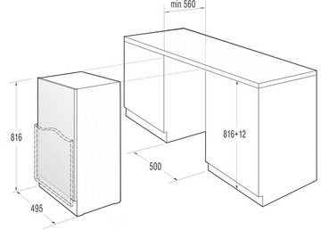 GORENJE Einbaukühlschrank RBIU309EP1, 81,6 cm hoch, 49,5 cm breit