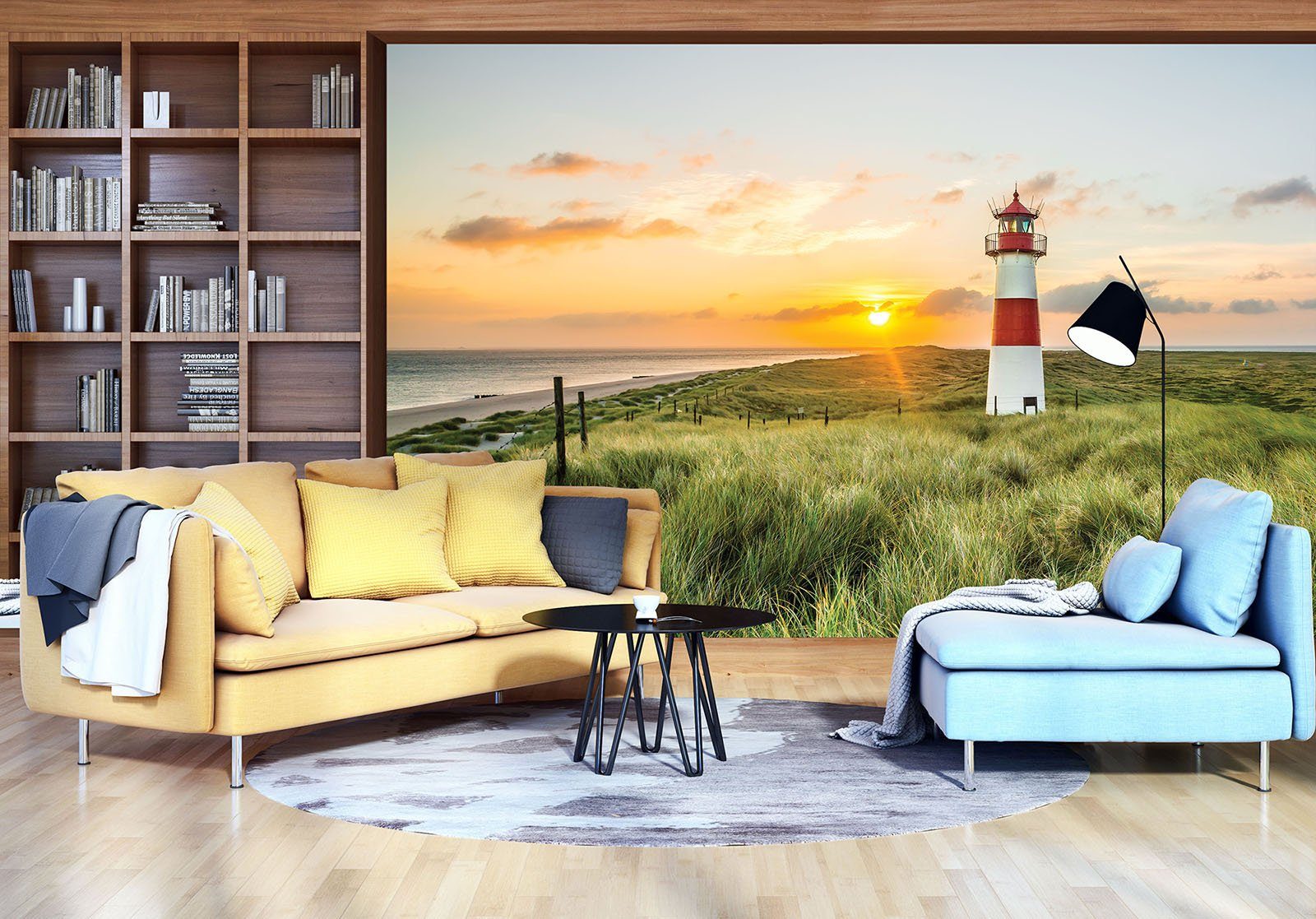 Wallarena Fototapete Leuchtturm Meer Natur Landschaft Vlies Tapete Wohnzimm günstig online kaufen