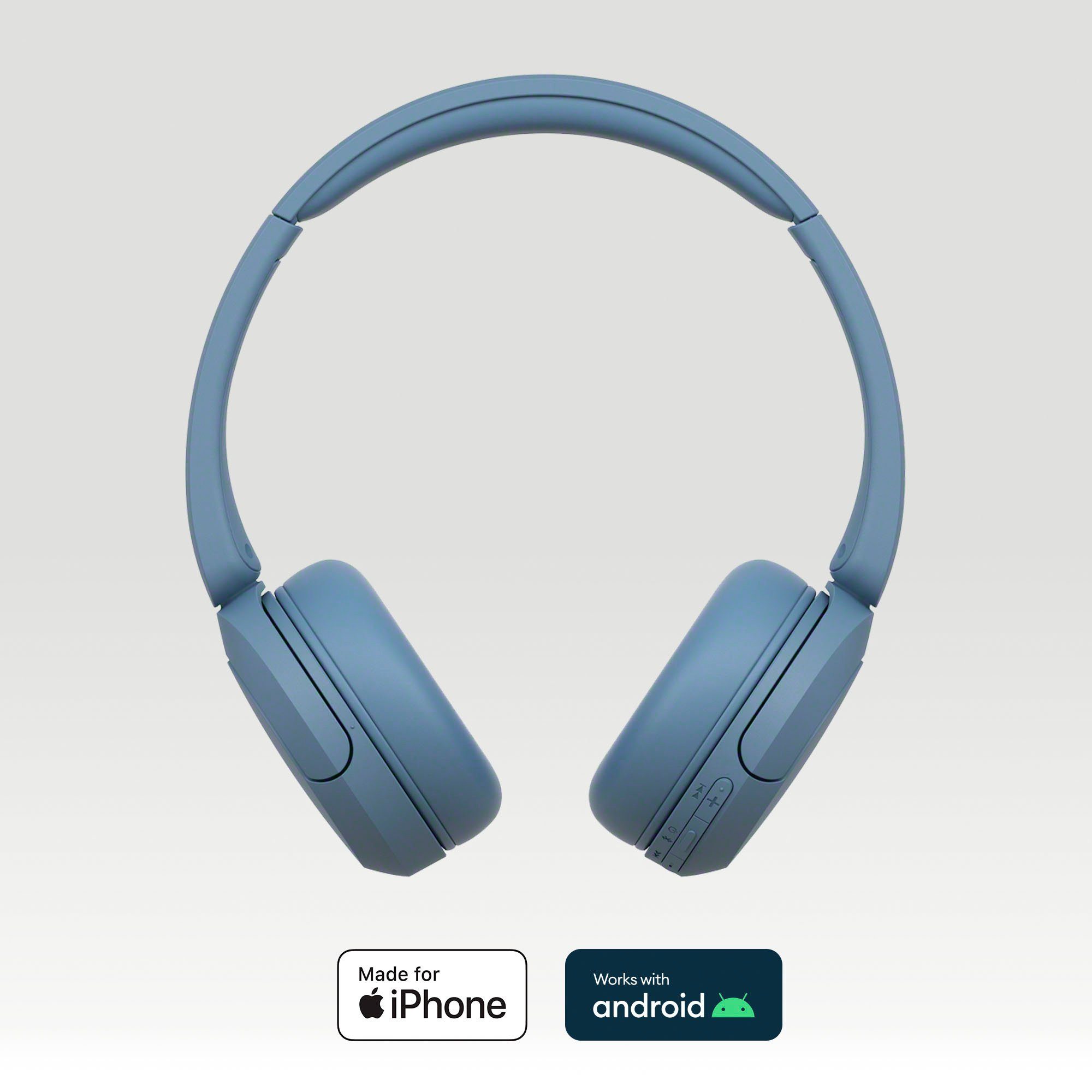 Sony WHCH520 On-Ear-Kopfhörer (Freisprechfunktion, Rauschunterdrückung, Sprachsteuerung, kompatibel mit Siri, Google Assistant, Siri, Bluetooth, 200 Std. Max. Akkulaufzeit (Standby)