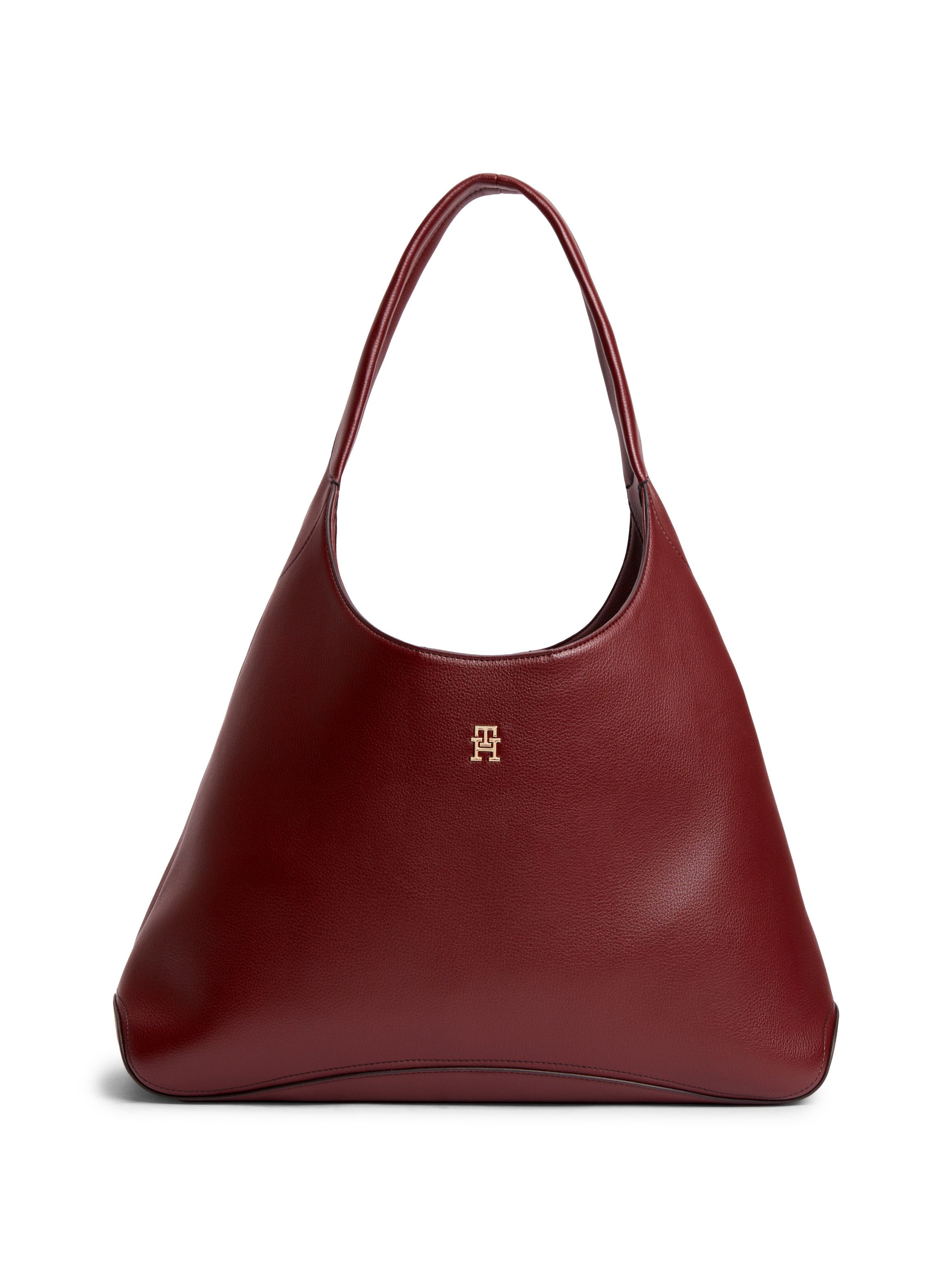 Tommy Hilfiger Hobo TH EVERYDAY HOBO, Damen Schultertasche, Umhängetasche mit TH-Logoemblem