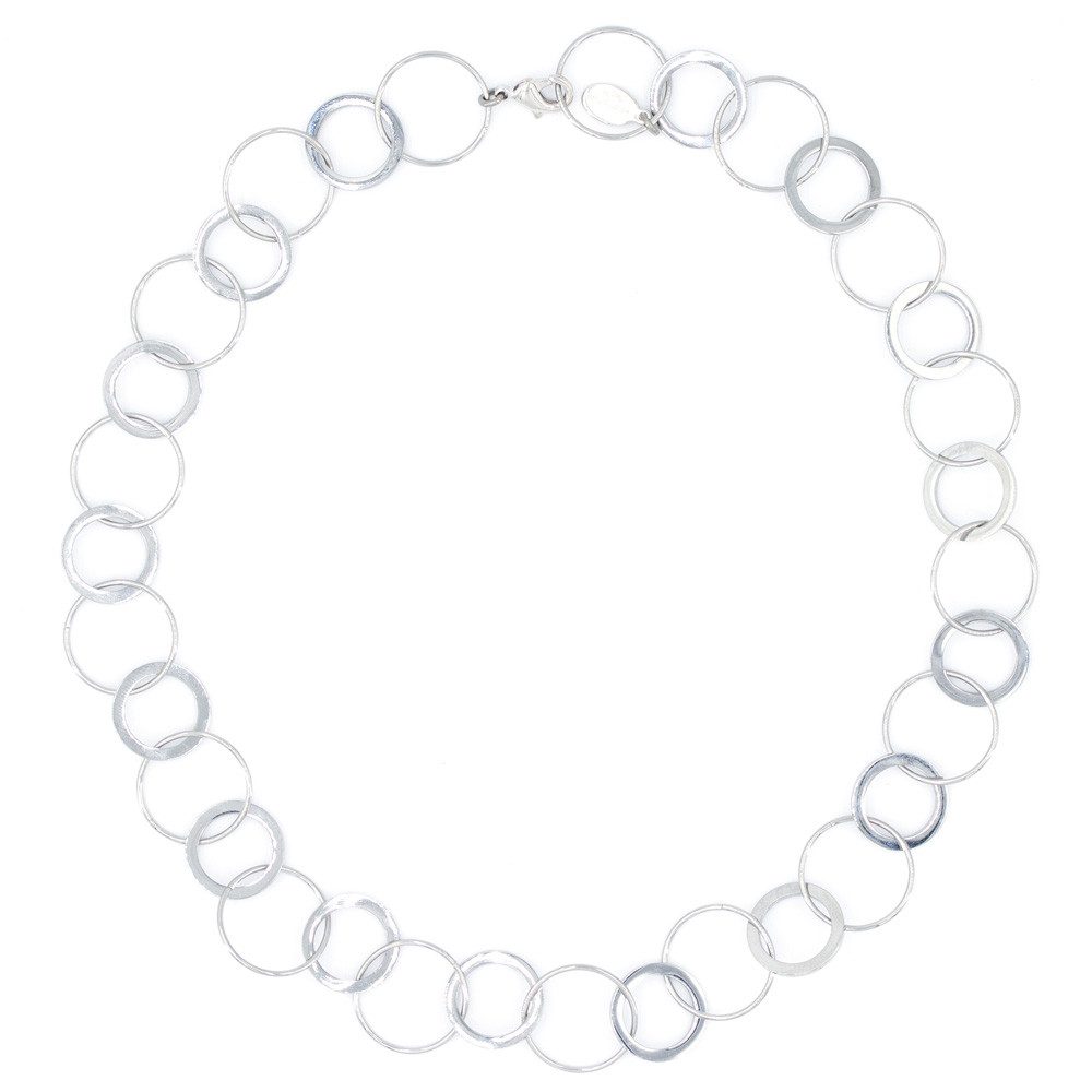 Sergio Engel Collier Circle Chain Kette 01 Klassische Gliederkette - Ringe günstig online kaufen