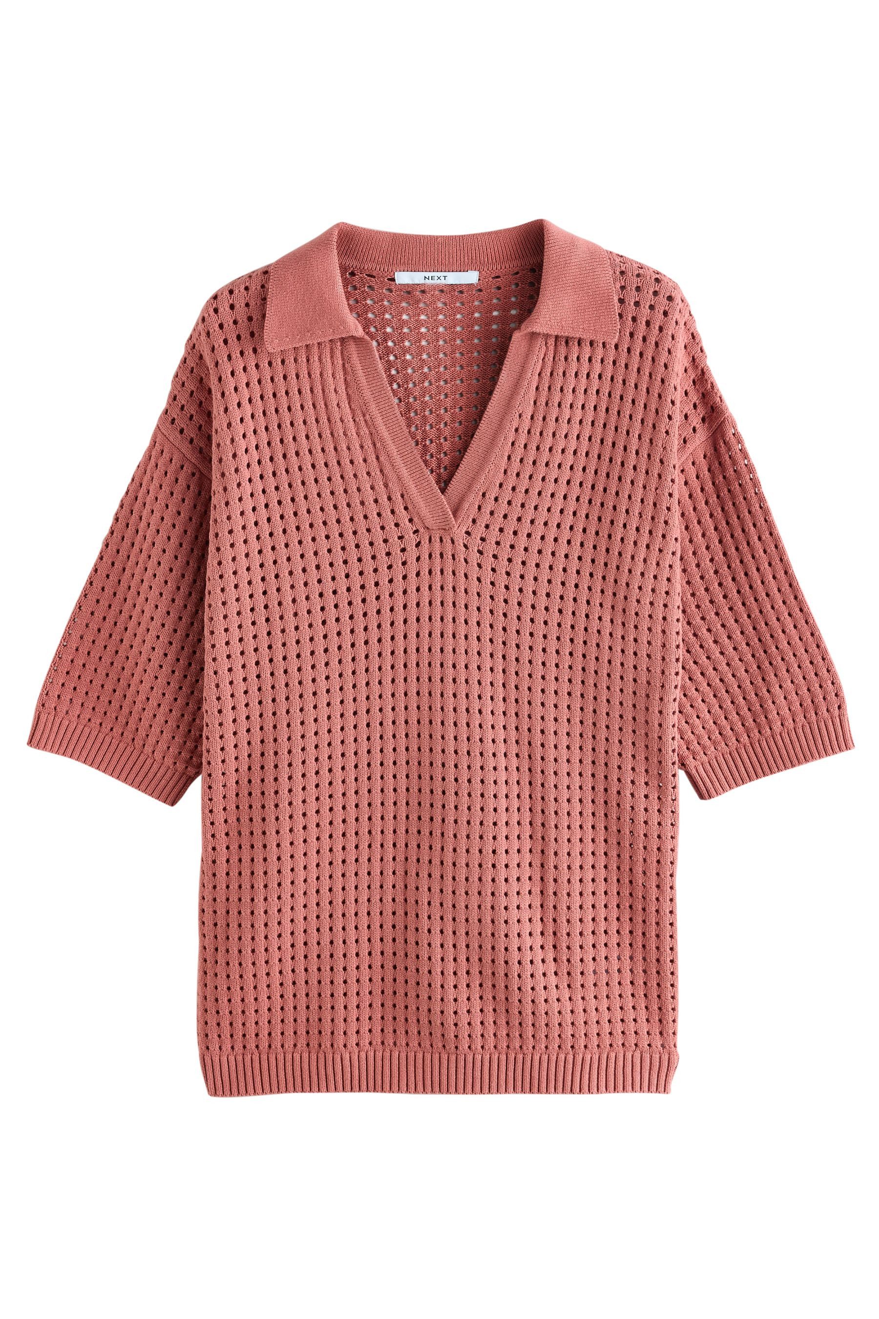 Next T-Shirt Mesh Fly Poloshirt mit Kragen aus 100 % Baumwolle (1-tlg) günstig online kaufen