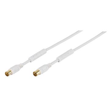 Vivanco Audio- & Video-Kabel, Antennenkabel, (1 cm), vergoldet, 110dB