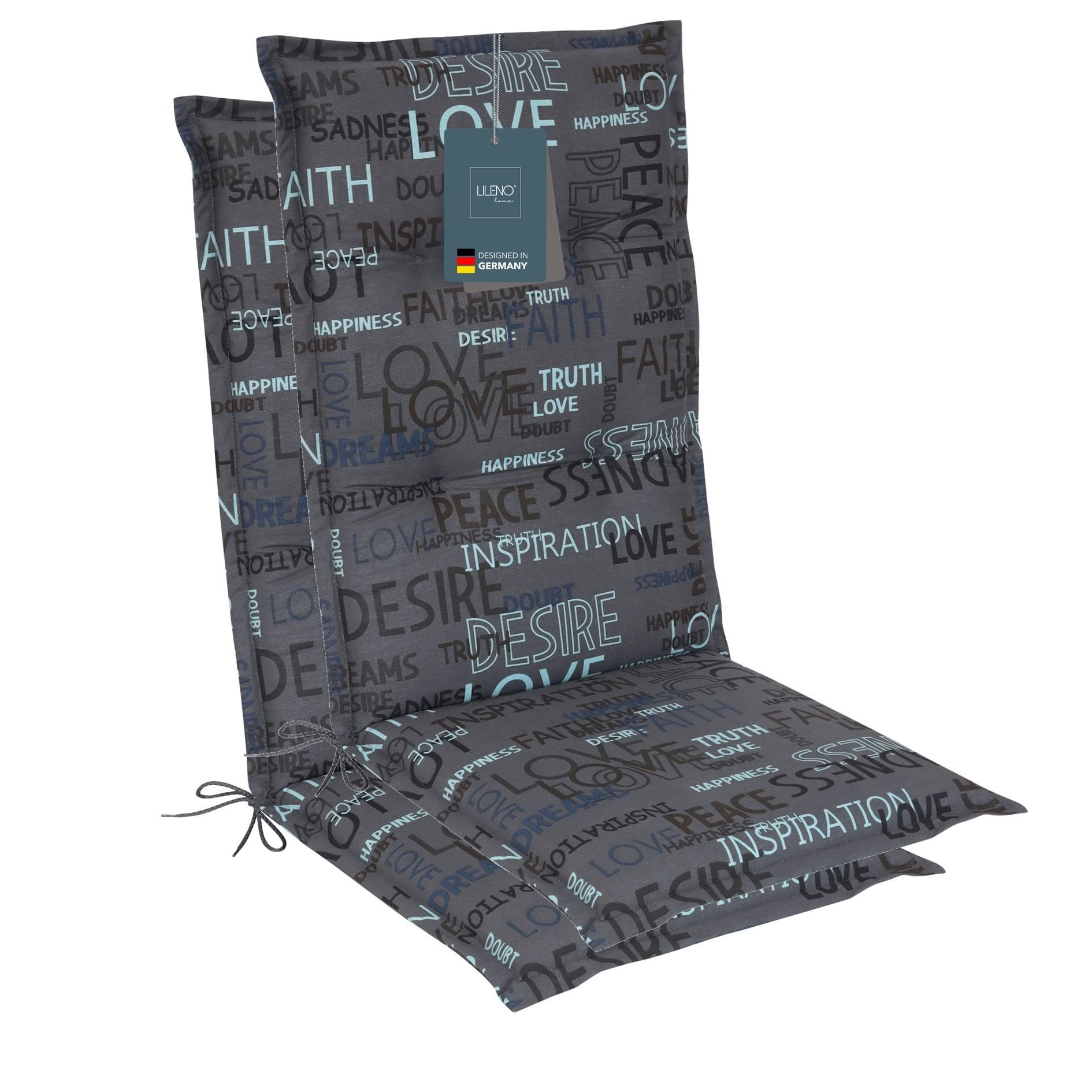 LILENO HOME Hochlehnerauflage Gartenstuhl Auflage, bequeme günstig online kaufen