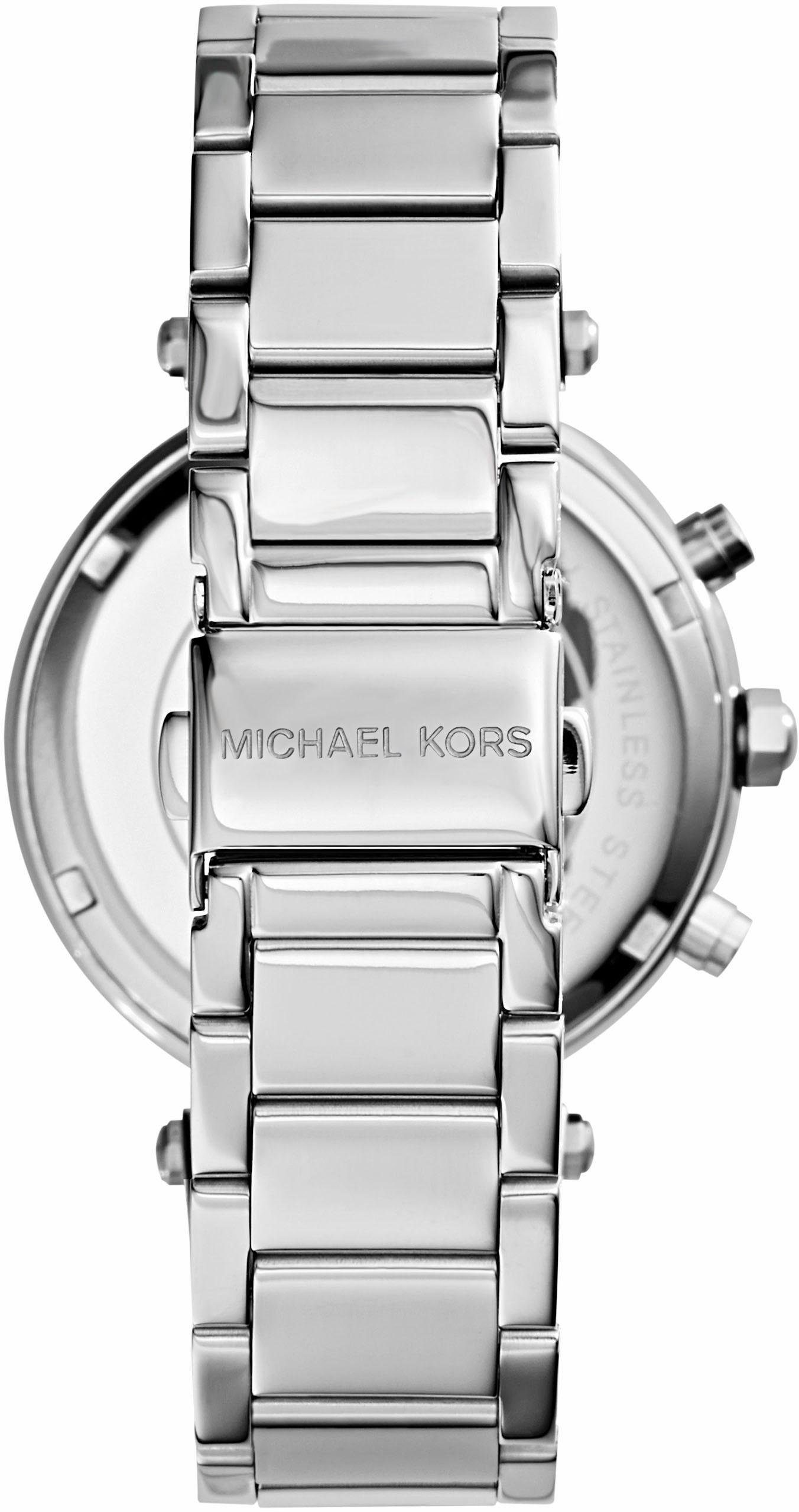 MICHAEL KORS Chronograph PARKER MK5353, Quarzuhr, Armbanduhr, Damenuhr, Stoppfunktion, Edelstahlarmband