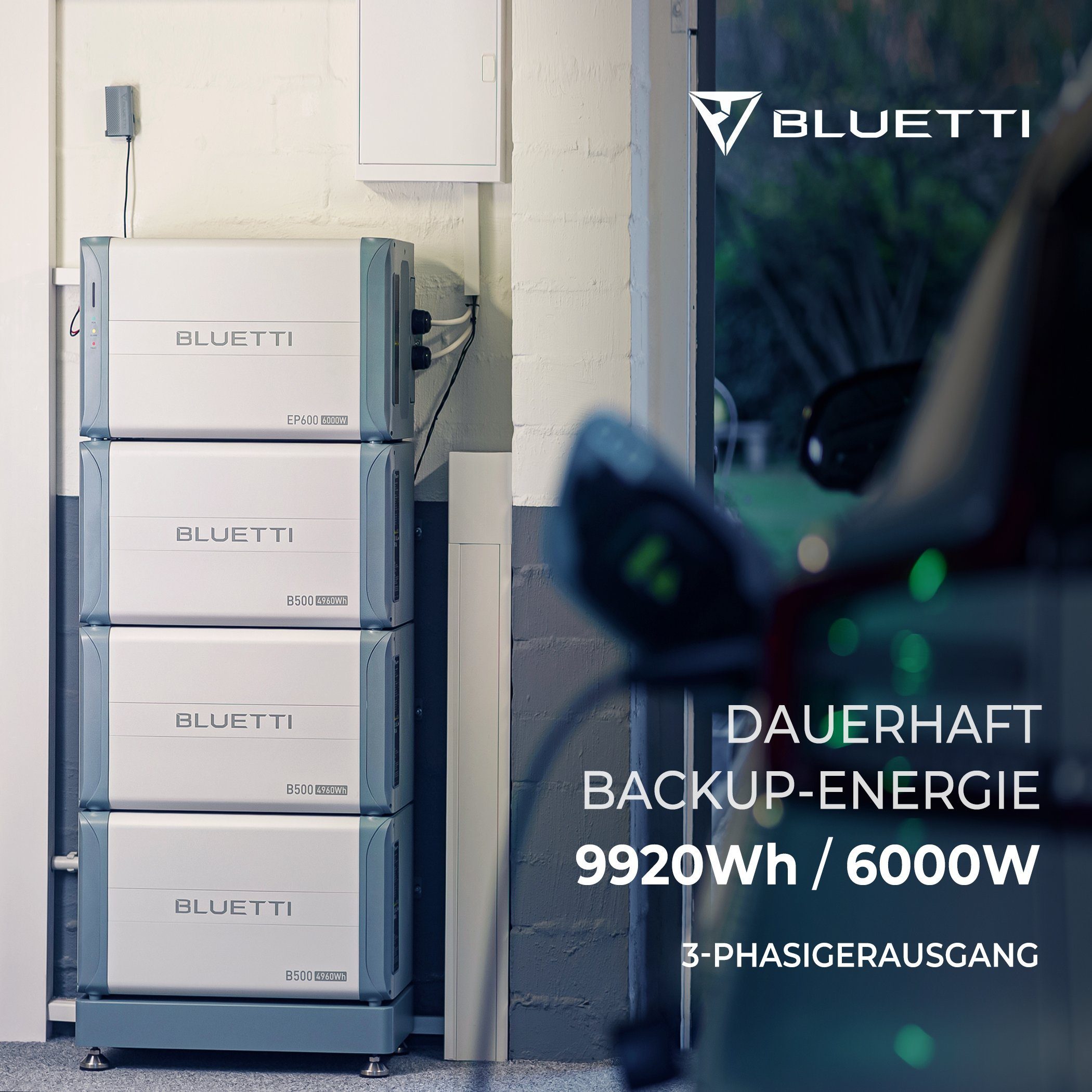 BLUETTI 6,00 in EP600+2*B500 kW Stromerzeuger Hausbatteriespeicher,