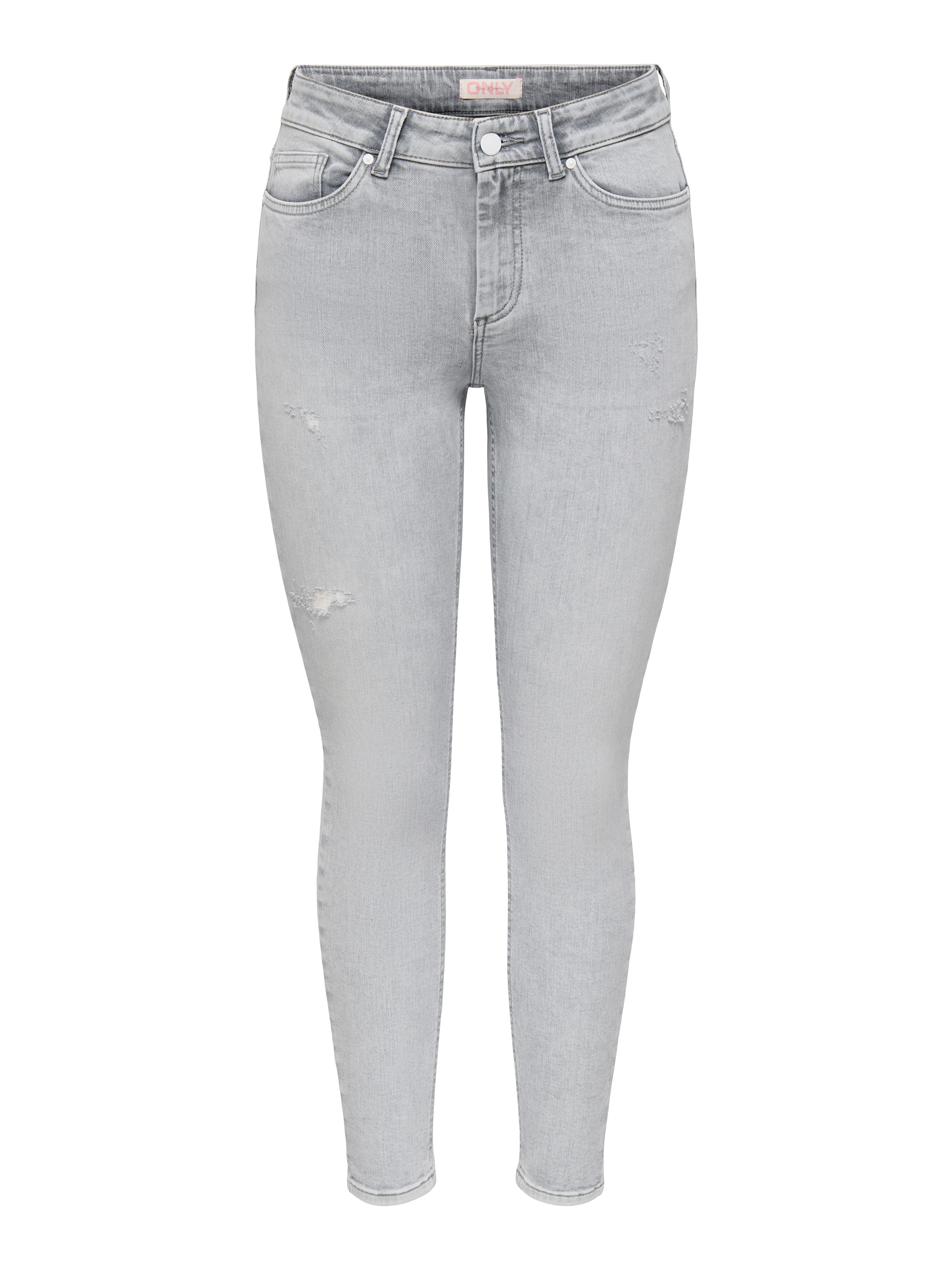 ONLY Skinny-fit-Jeans ONLBLUSH HW ANK RW DESTROY SKINNY DNM mit Destroyed E günstig online kaufen