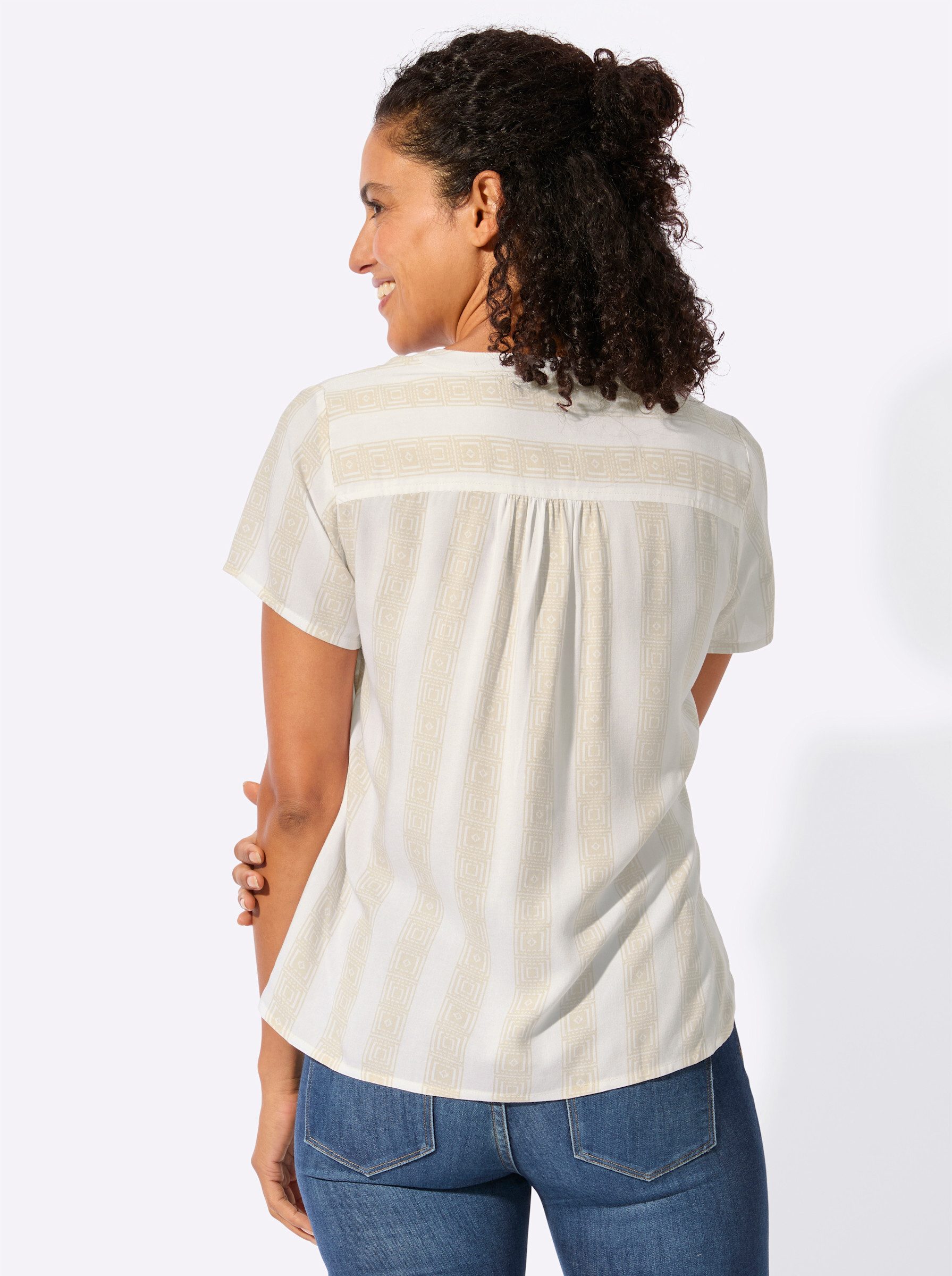 Witt Klassische Bluse Kurzarm-Bluse Kurzarm