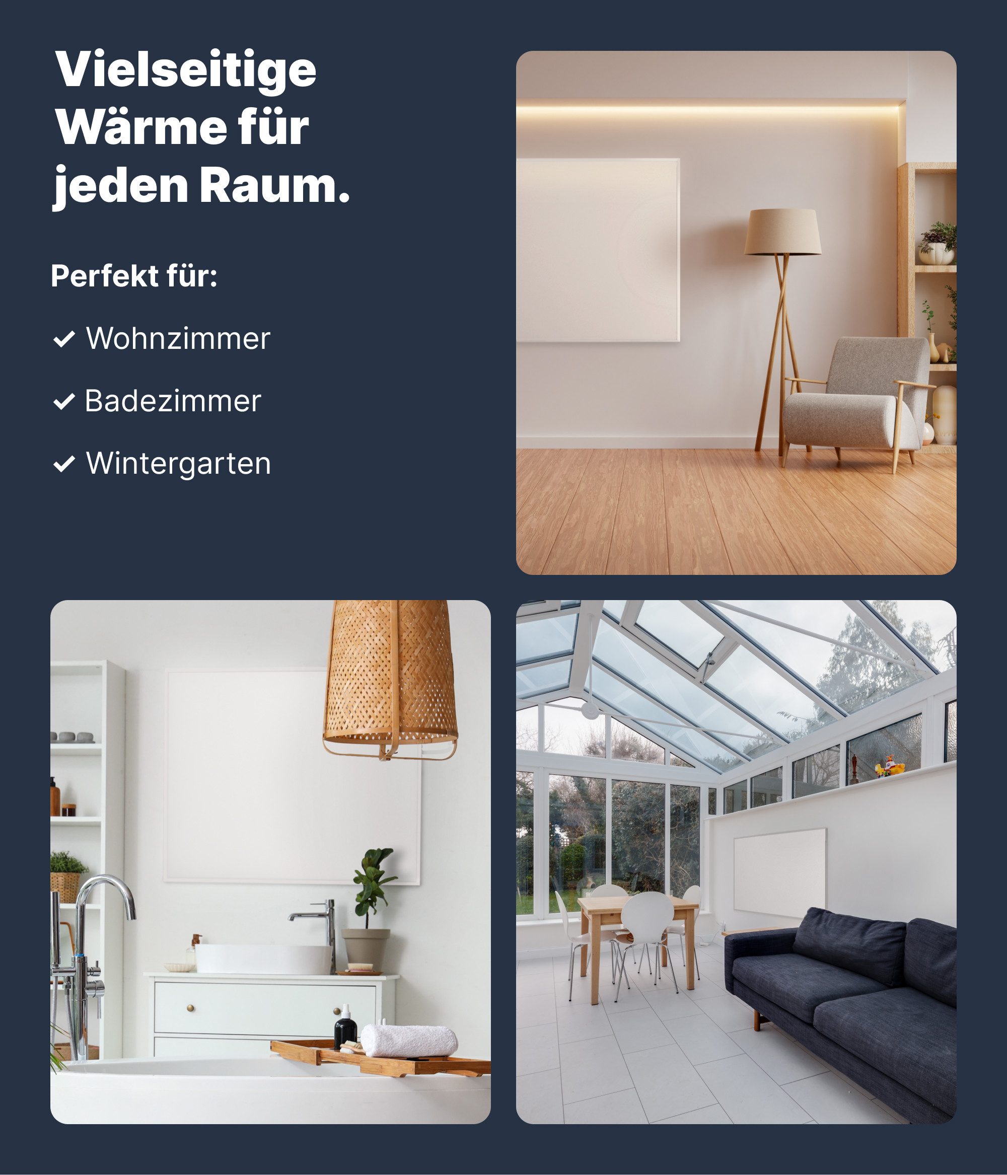 UMBRELLA Infrarotheizung H300 Carbon Crystal Heizpaneel 300 Watt mit Funk Thermostat Wand/Decke, 50x60cm rahmenlos IP20 TÜV/GS Überhitzungsschutz 98% 70-90°C 100.000h