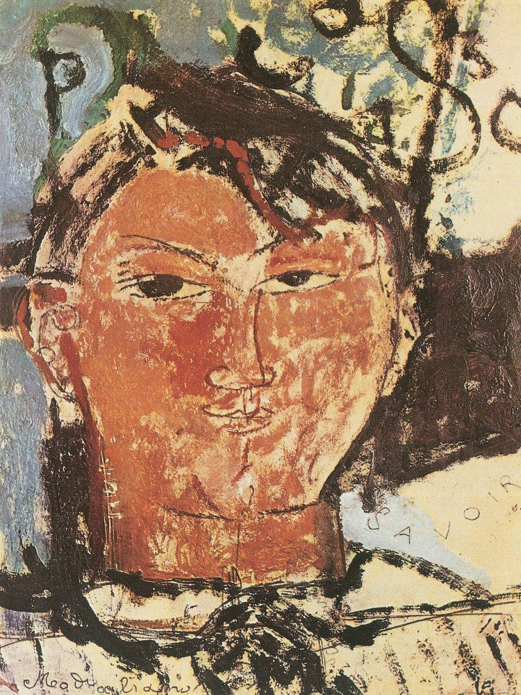 1art1 Kunstdruck Amedeo Modigliani Kunstdruck Bild - Bildnis Pablo Picasso