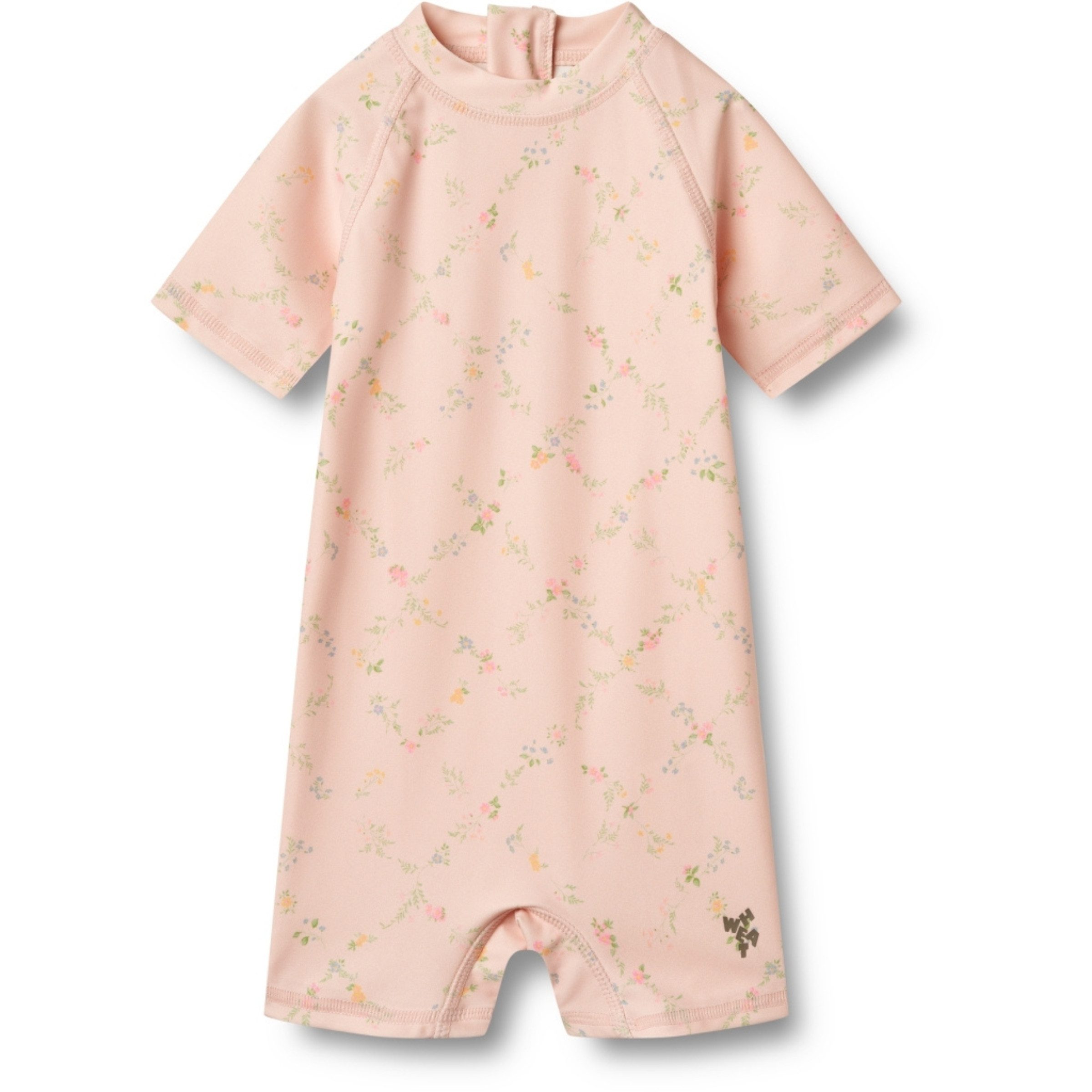 WHEAT Schwimmanzug Wheat Baby Swimsuit Powder Checked Flowers Rose