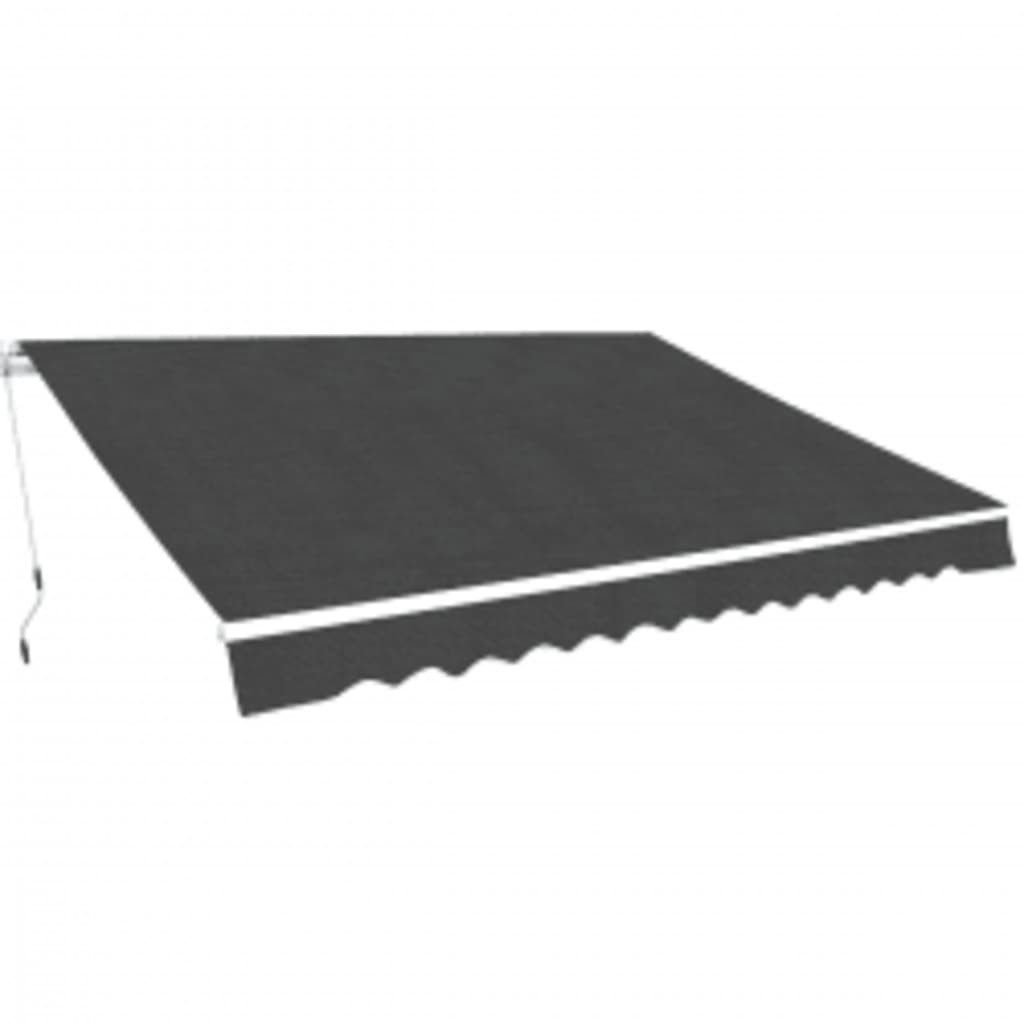vidaXL Gelenkarmmarkise Terrassenmarkise 600 cm Anthrazit