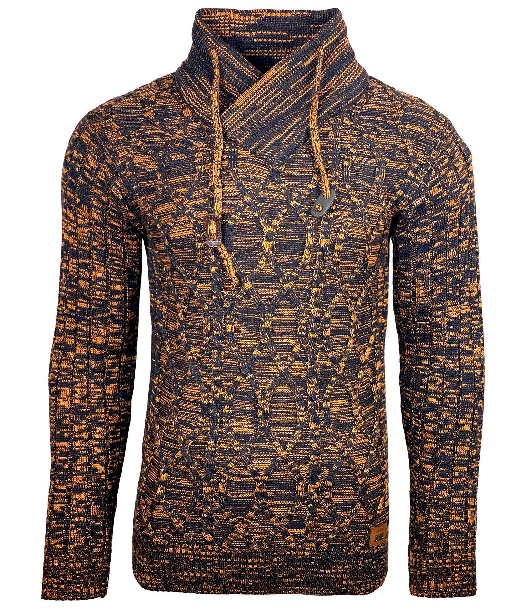 Baxboy Strickpullover Baxboy Herren Meliert Pullover günstig online kaufen