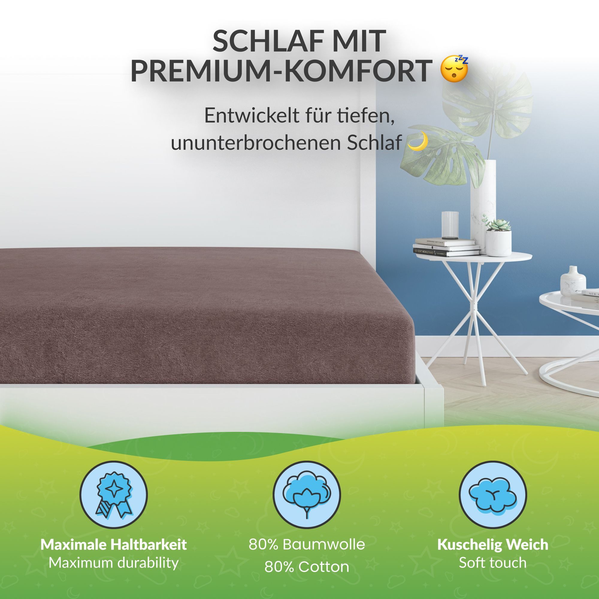 etérea Himmlische Qualität Spannbettlaken etérea Teddy Flausch Spannbettlak günstig online kaufen