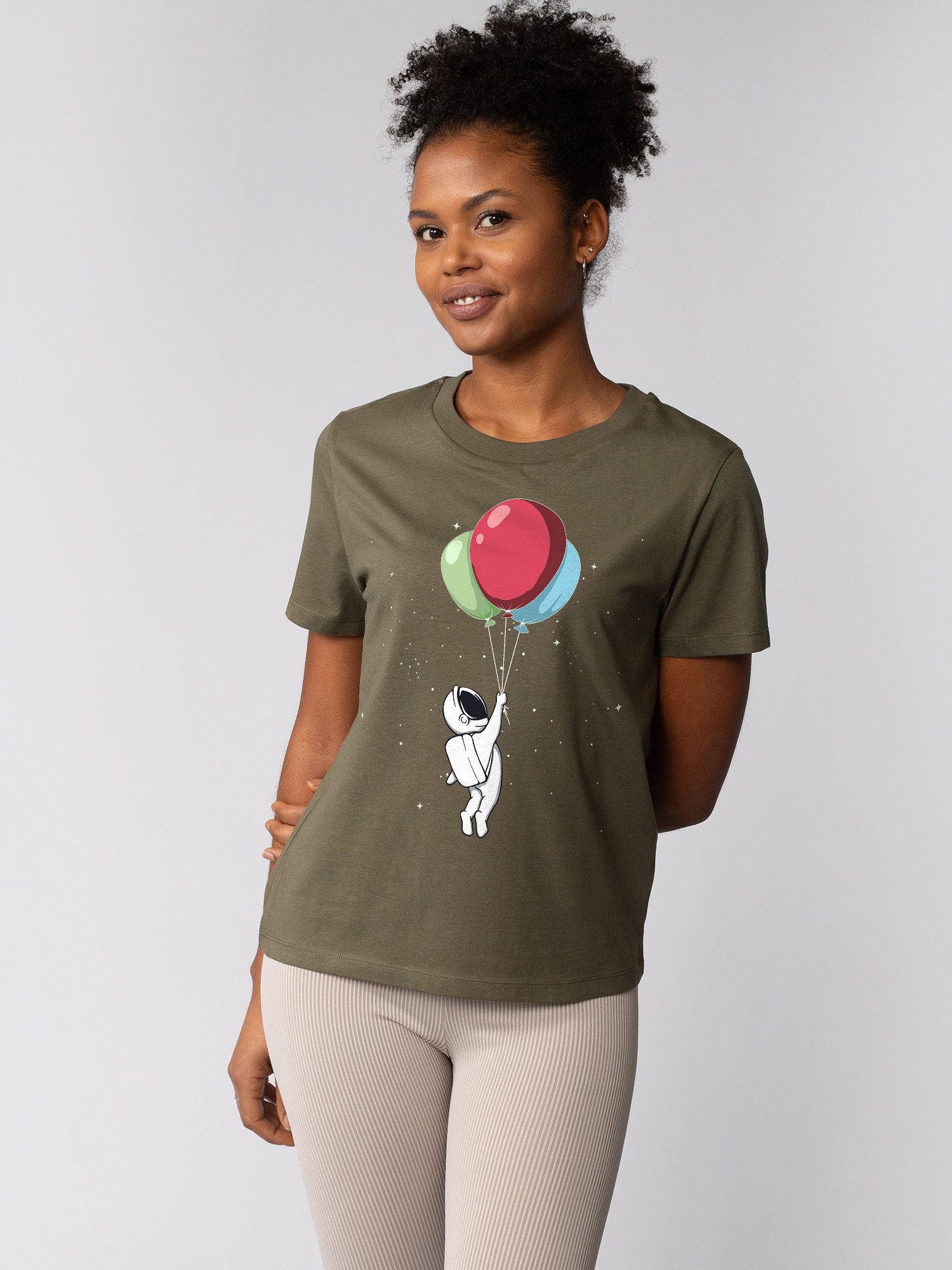 wat? Apparel T-Shirt Little Balloon Astronaut