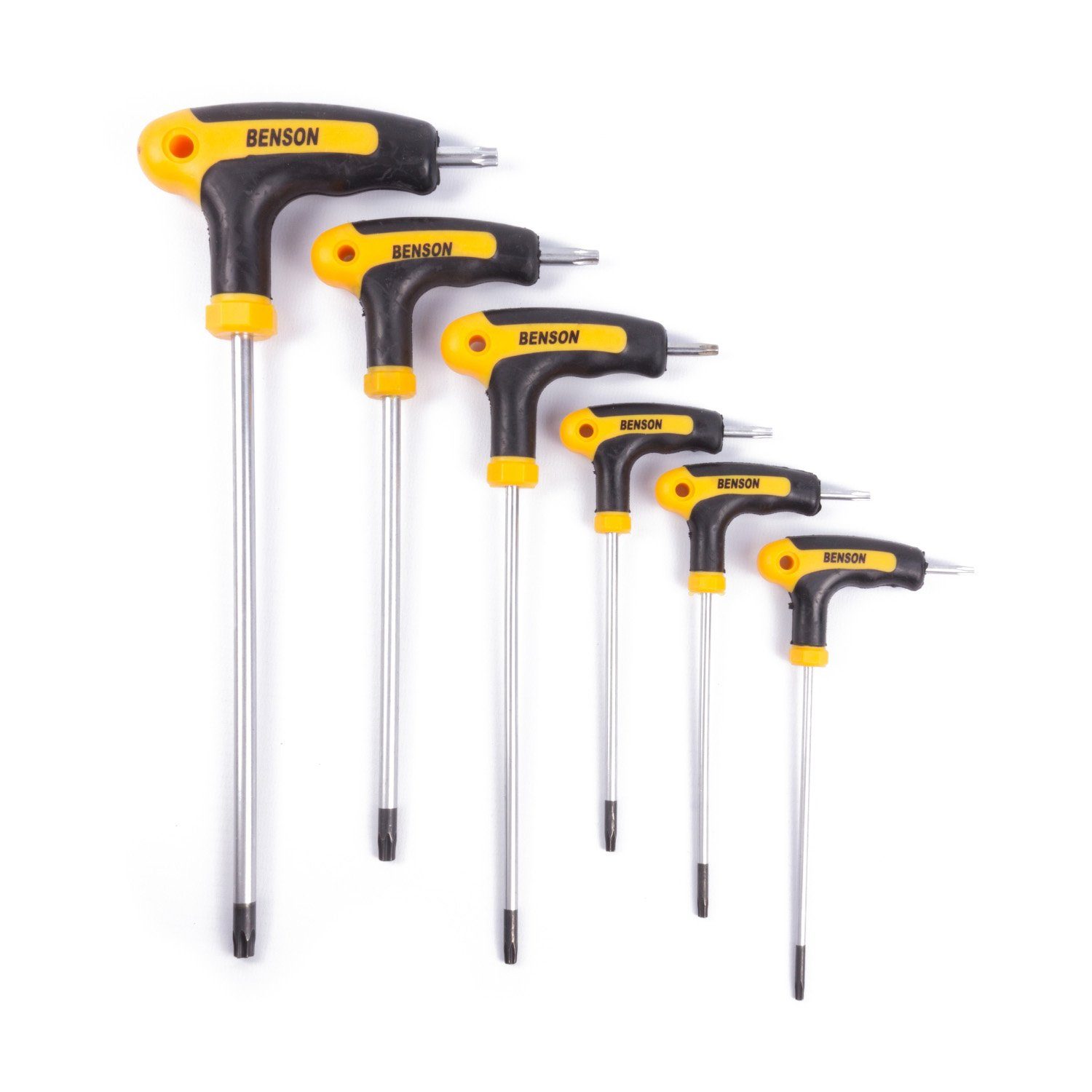 Benson Tools Werkzeugset Torx 6 tlg, (Schraubenwerkzeug, 6-St., Werkzeug Set), Torx-Schraubendrehersatz