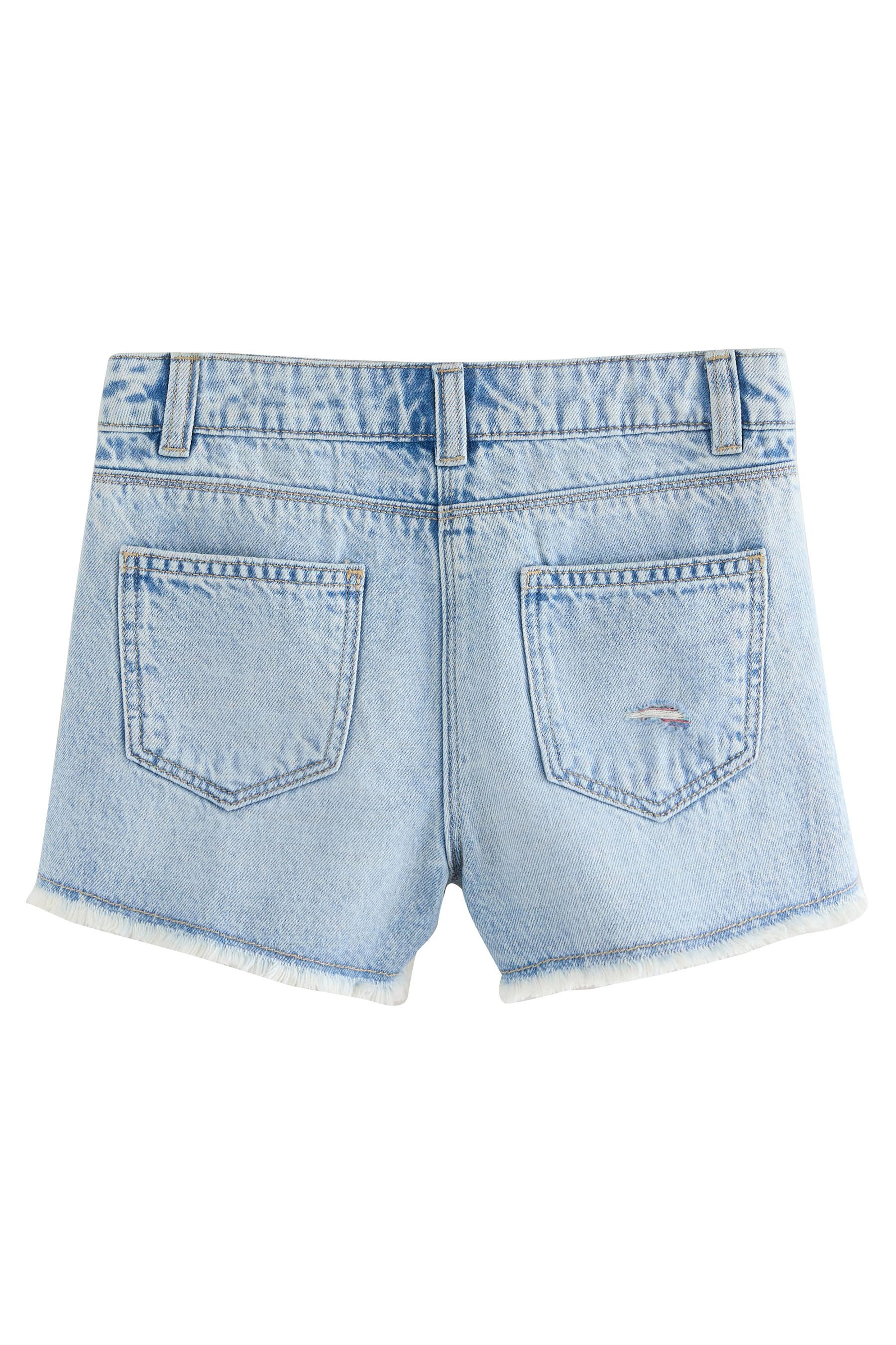 Next Jeansshorts Shorts in Used-Optik mit ausgefransten Rändern (1-tlg) – Bild 2 von 5