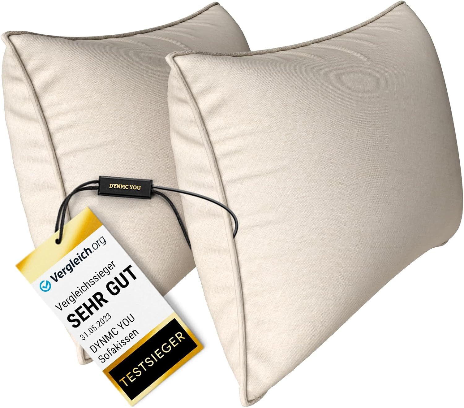 DYNMC you Sofakissen mit Füllung und Bezug - 2er Set mit Viel Füllung, Rück günstig online kaufen