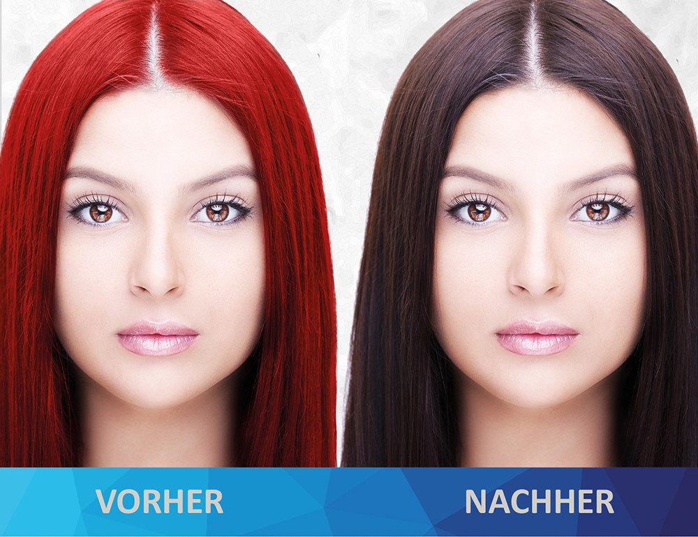 AQUYO Cosmetics Haarfarben-Entferner Eliminator Haarfarbentferner zur Beseitigung von Farbpigmenten, Packung