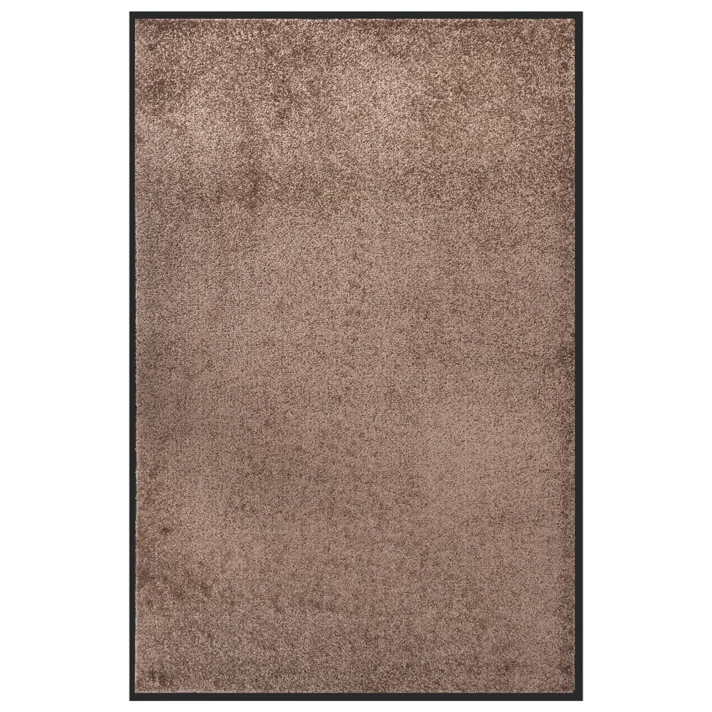 vidaXL Fußmatte 80 x 120 cm Fußabtreter Schmutzfangmatte Türmatte Fußmatte Braun 80x12, Rechteck, Höhe: 0 mm