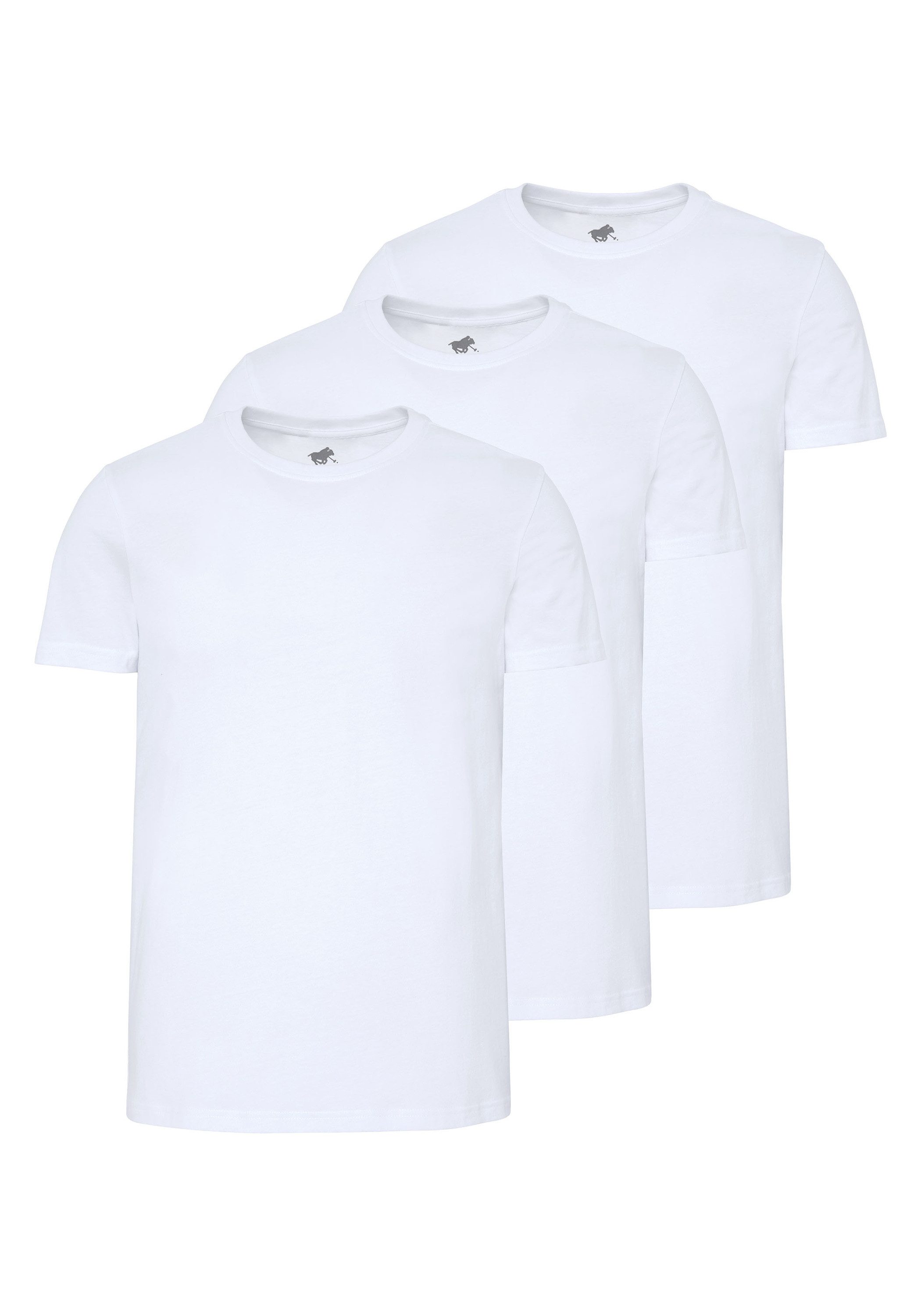 Polo Sylt T-Shirt im 3er Pack mit Rundhals-Ausschnitt (1, 1-tlg) günstig online kaufen