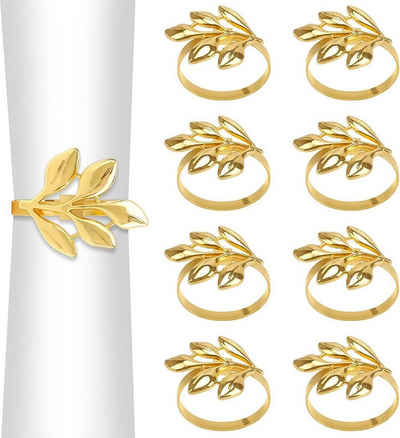 BOTC Serviettenring Serviettenringe - Set aus 6 goldenen Serviettenringen, Triangle für Hochzeiten, Bankette, Jubiläen, Partys, Geburtstage