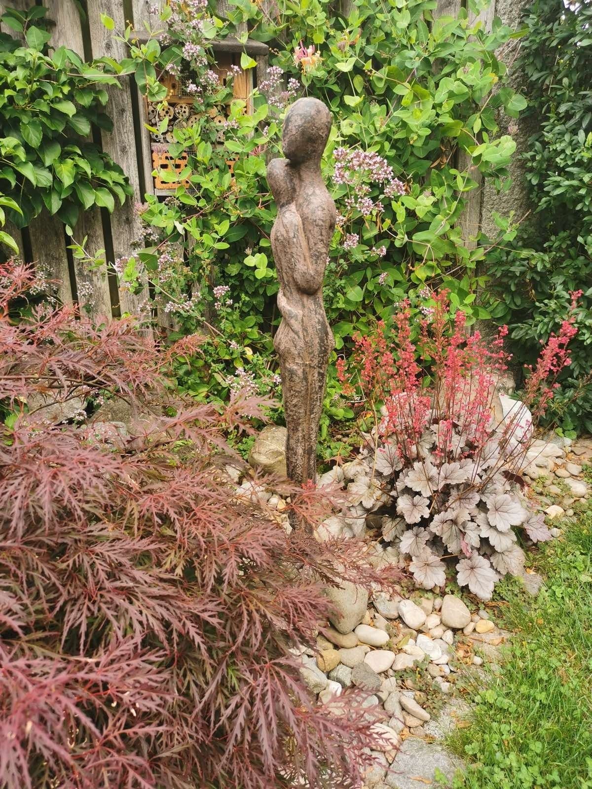 Aubaho Garten Eisen Liebe Paar Gartenfigur 98cm moderne Statue Skulptur