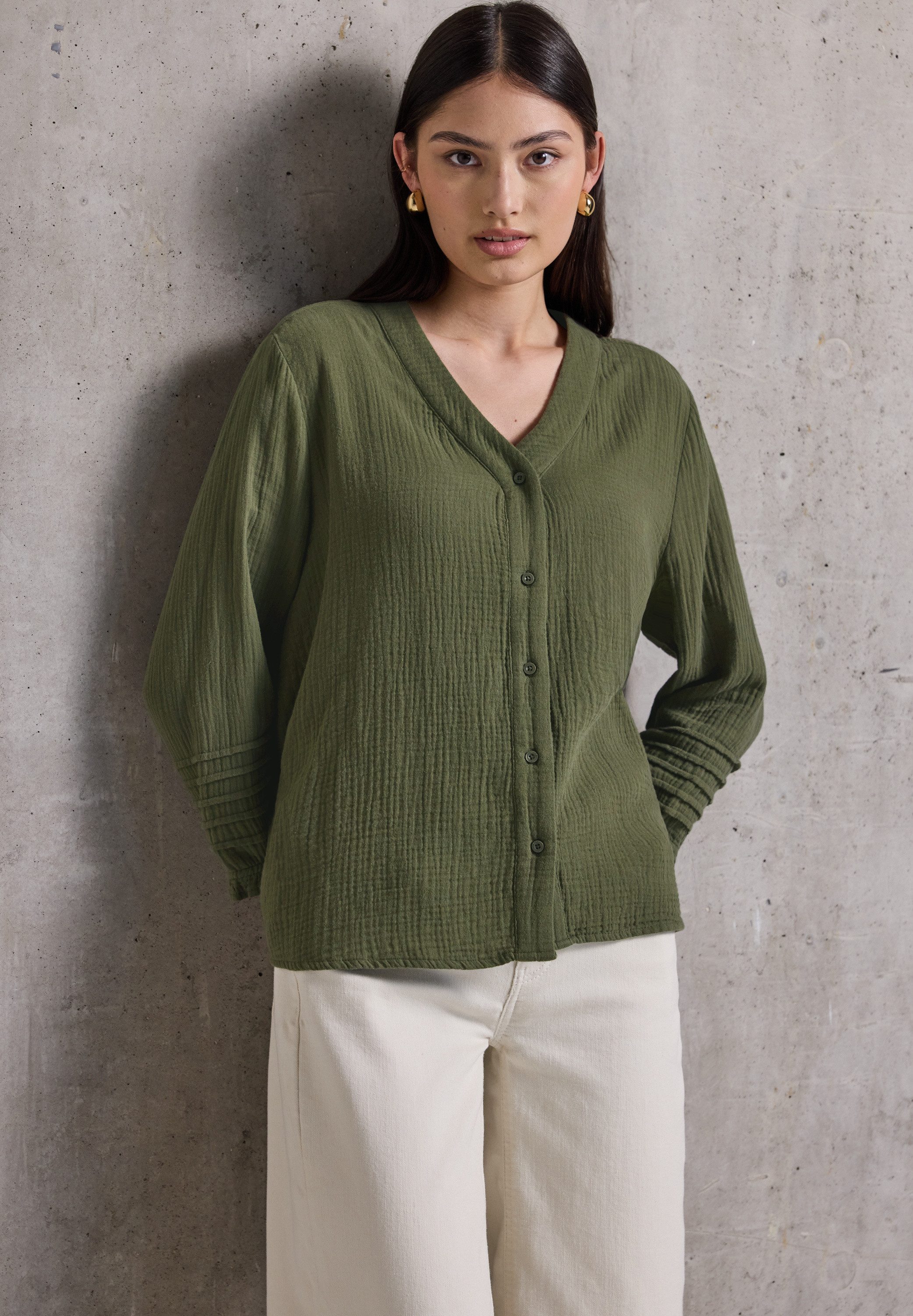STREET ONE STUDIO Shirtbluse mit 3/4 Ärmeln