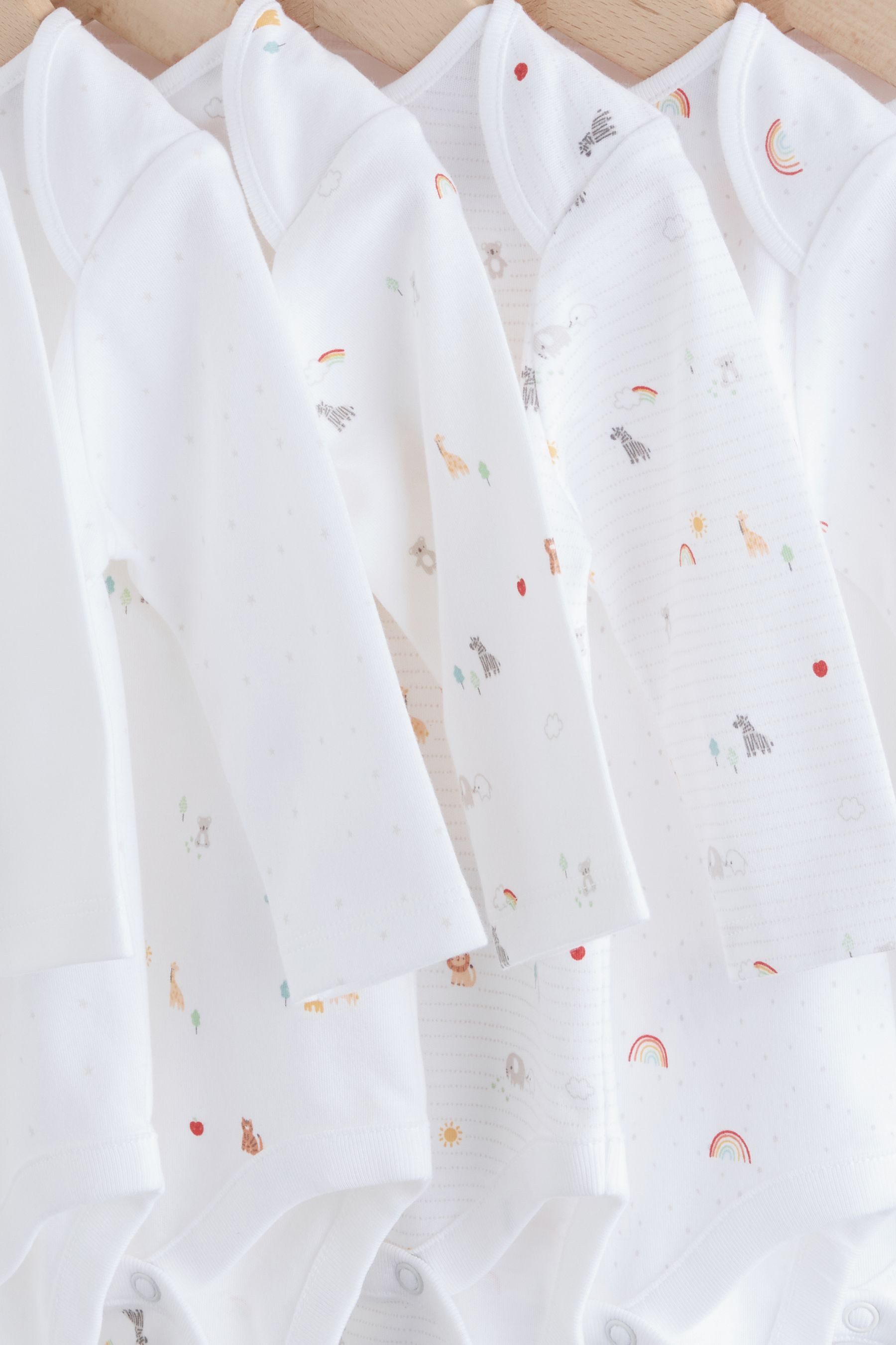 Next Langarmbody Langärmelige Baby Bodysuits, 7er-Pack (7-tlg)