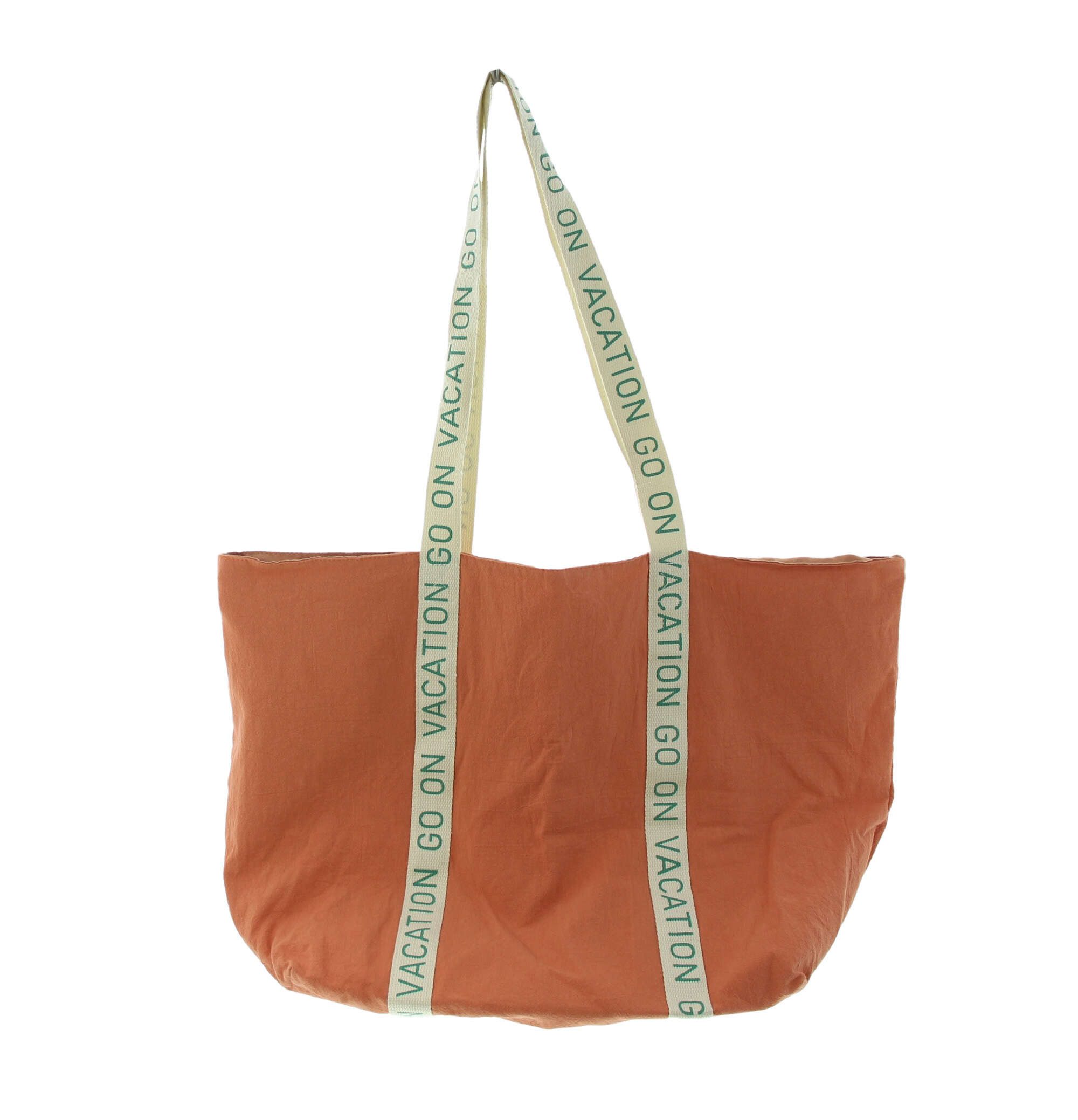 Dekoleidenschaft XL-Strandtasche "Vacation" XXL Damen Shopper Tasche, große Stofftasche, Einkaufstasche, Badetasche für die Familie, Shopping Bag