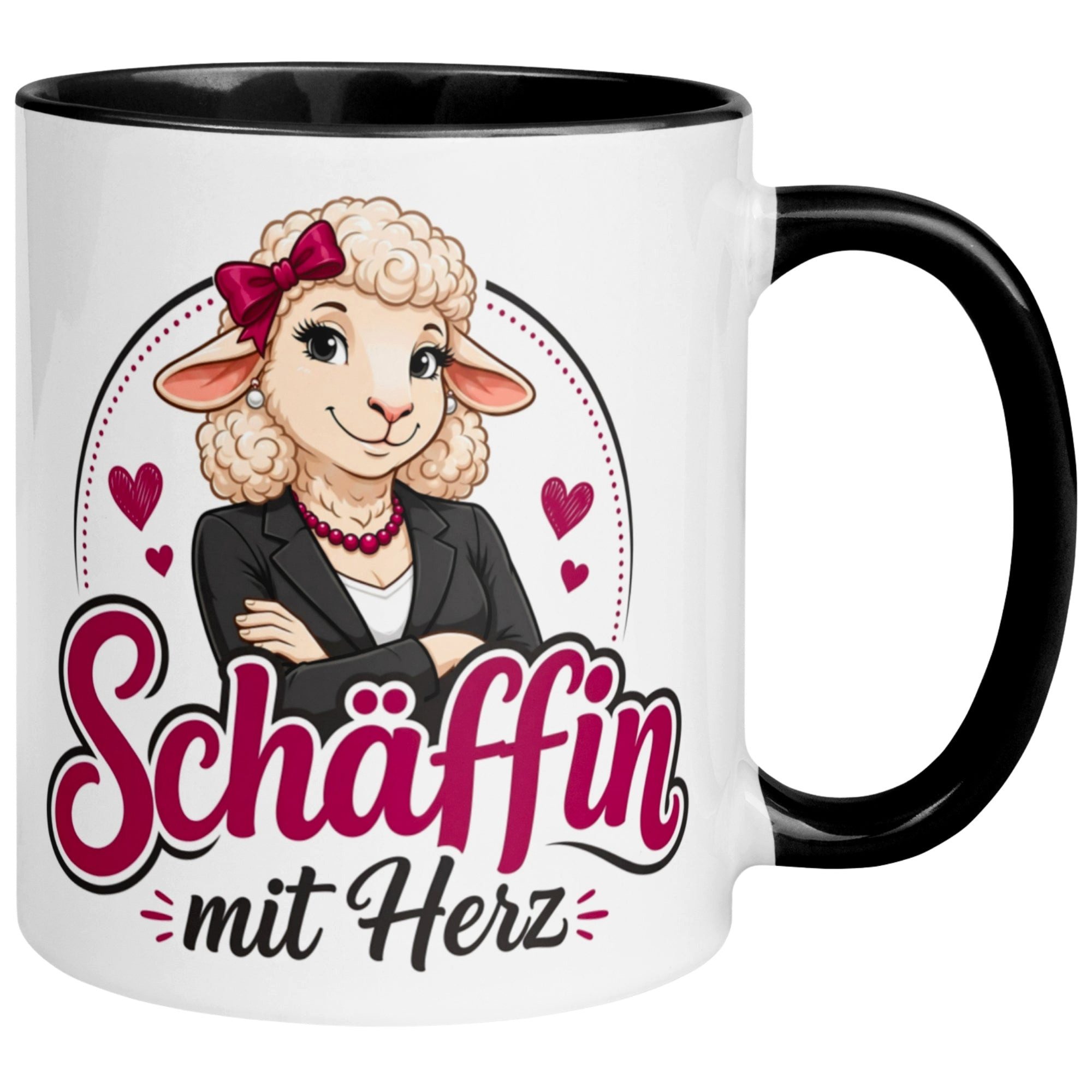 Momentals Tasse Beste Chefin Geschenk – „Schäffin mit Herz“, Gratis Versand · Links-&Rechtshänder · Spülmaschinenfest