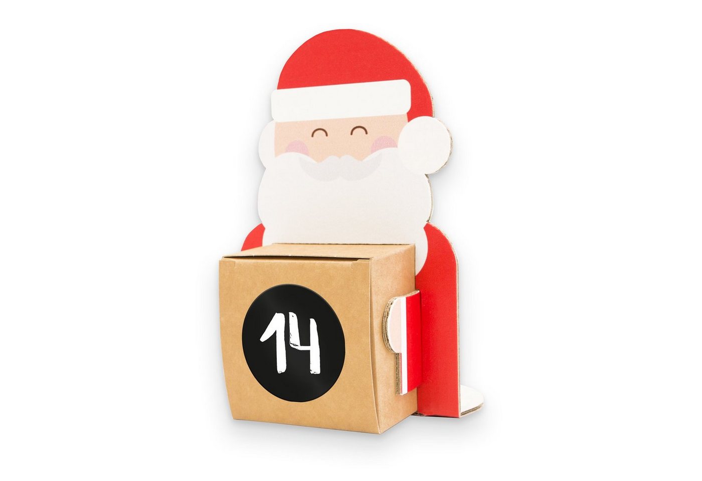Thumbnail - itenga Geschenkbox itenga Weihnachtsbande Adventskalender 24 Figuren + 24 Würfel + 24 Zah