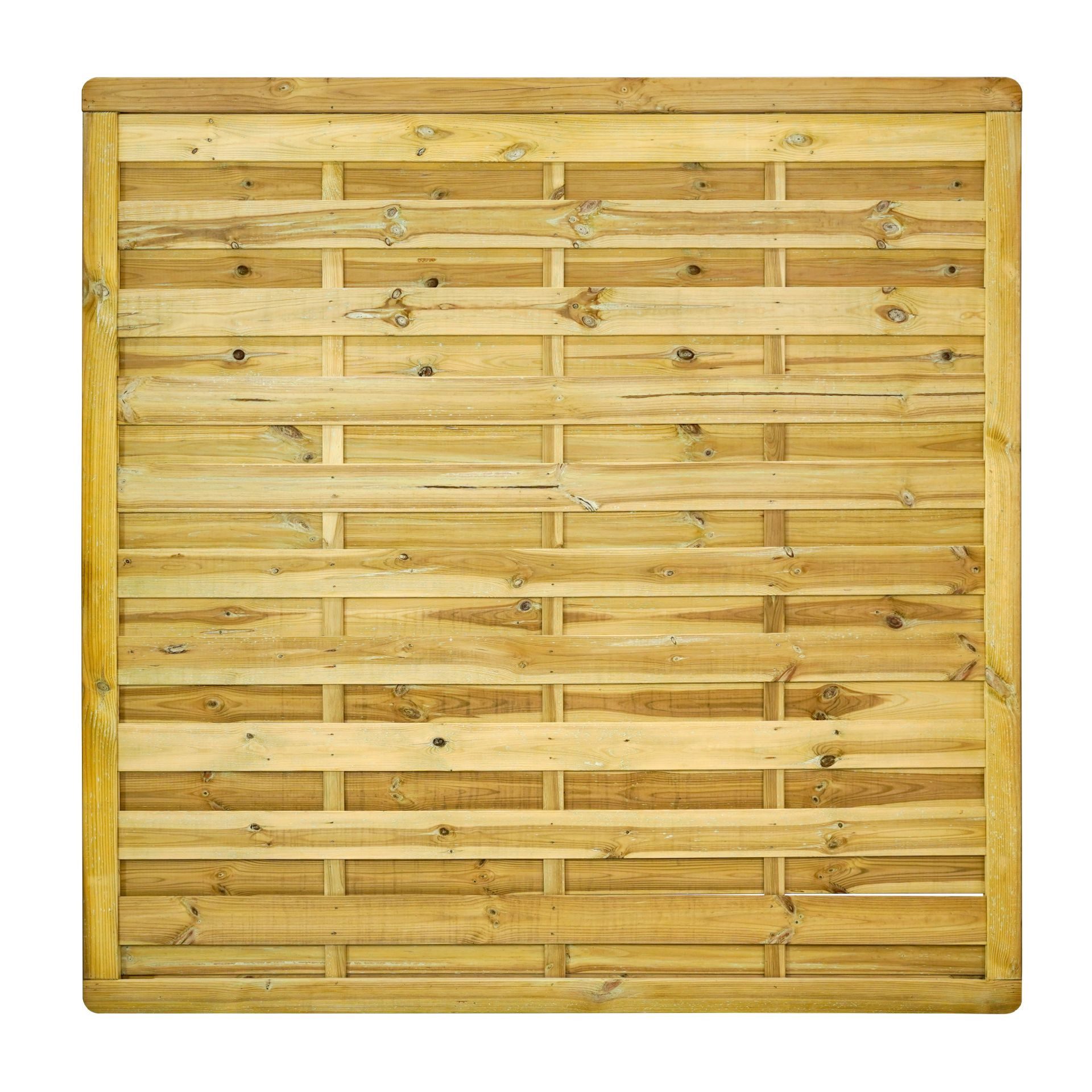 GartenLand Zaun Dichtzaun Vario Massiv „Extra Stabil“ gerade 180x180 Kiefer KDI, (Set, Ohne Pfosten, 180x180 cm)