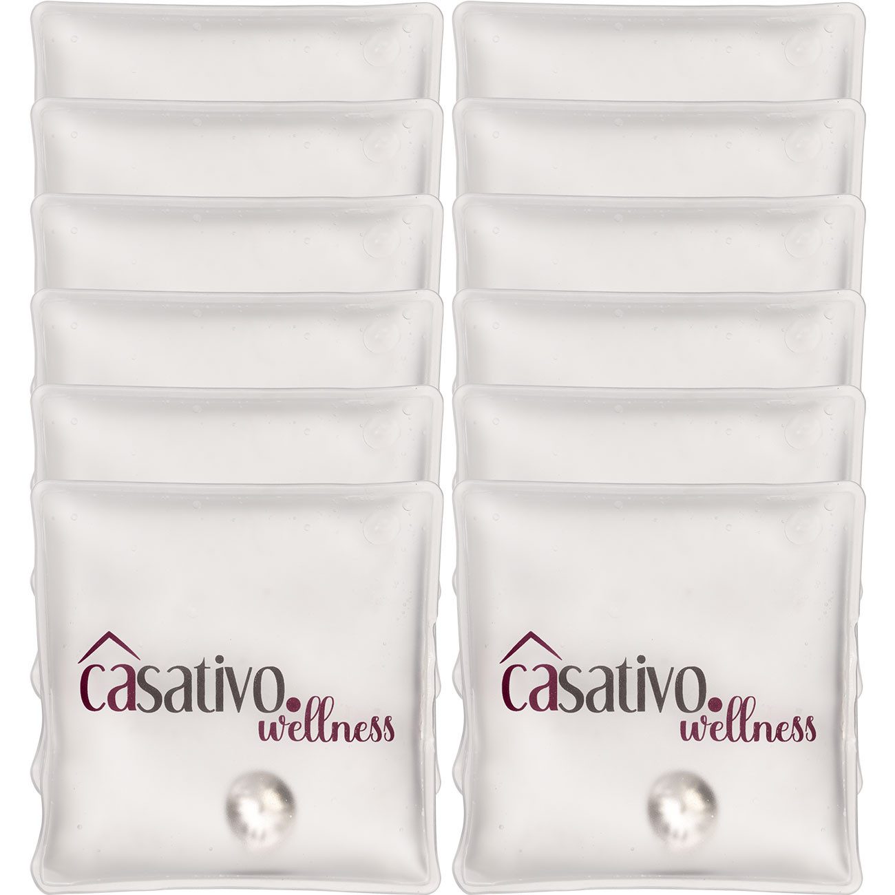 Casativo Handwärmer 12er-Set Handwärmer wiederverwendbar Taschenwärmer Heatpads Outdoor, 12-tlg., Nachhaltig & sofort warm durch Knicken/ca. 10 x 10 x 2 cm