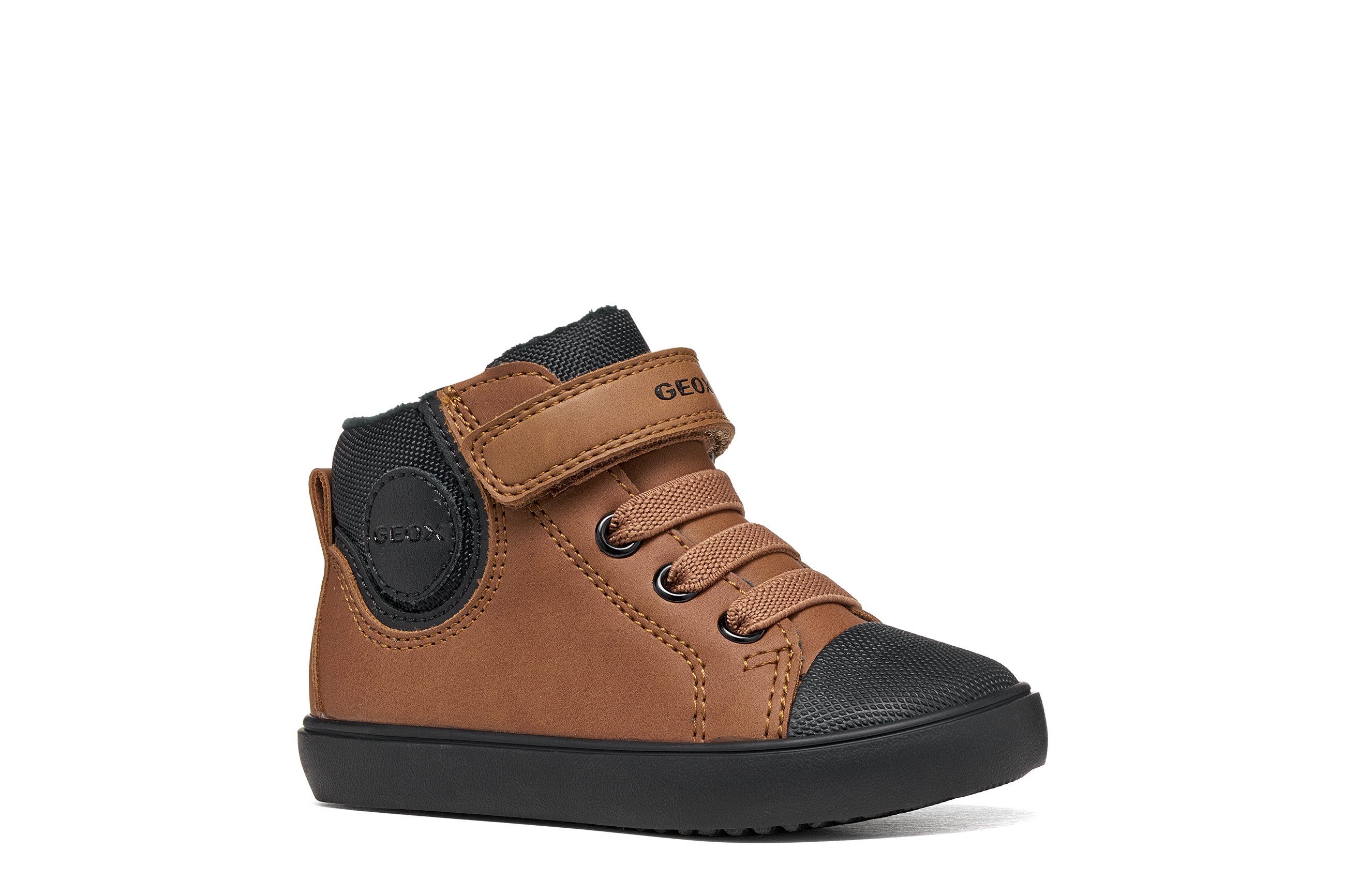 Geox B GISLI BOY Lauflernschuh Schnürboots, Winterboots, Ziernähte, Größenschablone zum Download