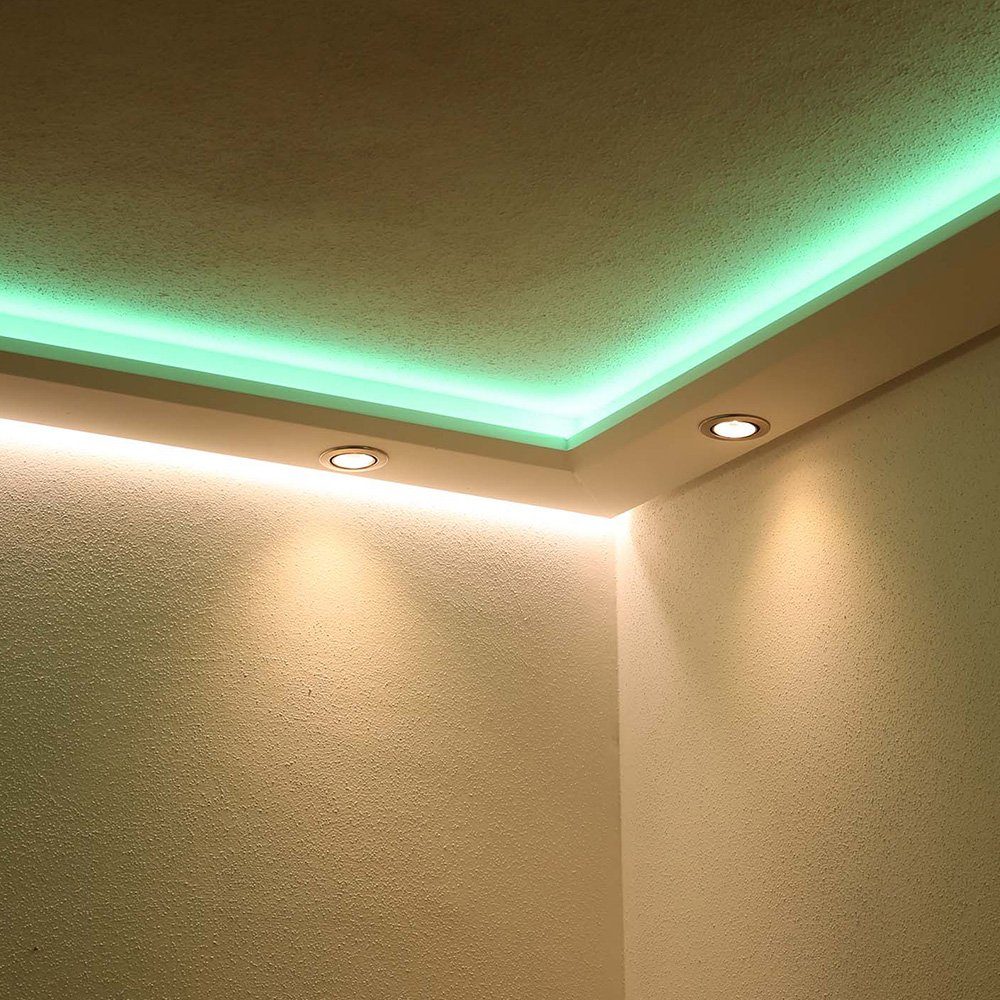 Thumbnail - Licht-Trend Stuckleiste Dekor-Profil L Stuckleiste 1,2 m indirekt Wand oder Decke