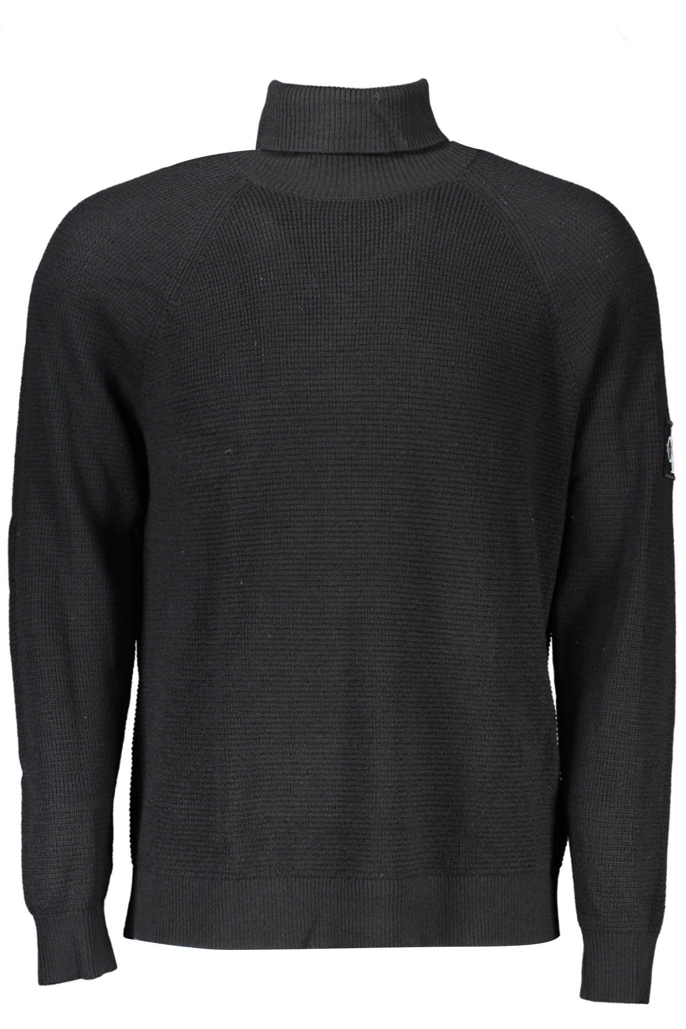 Calvin Klein Jeans Strickpullover Eleganter Herren Rollkragenpullover in Schwarz mit stilvollen Details