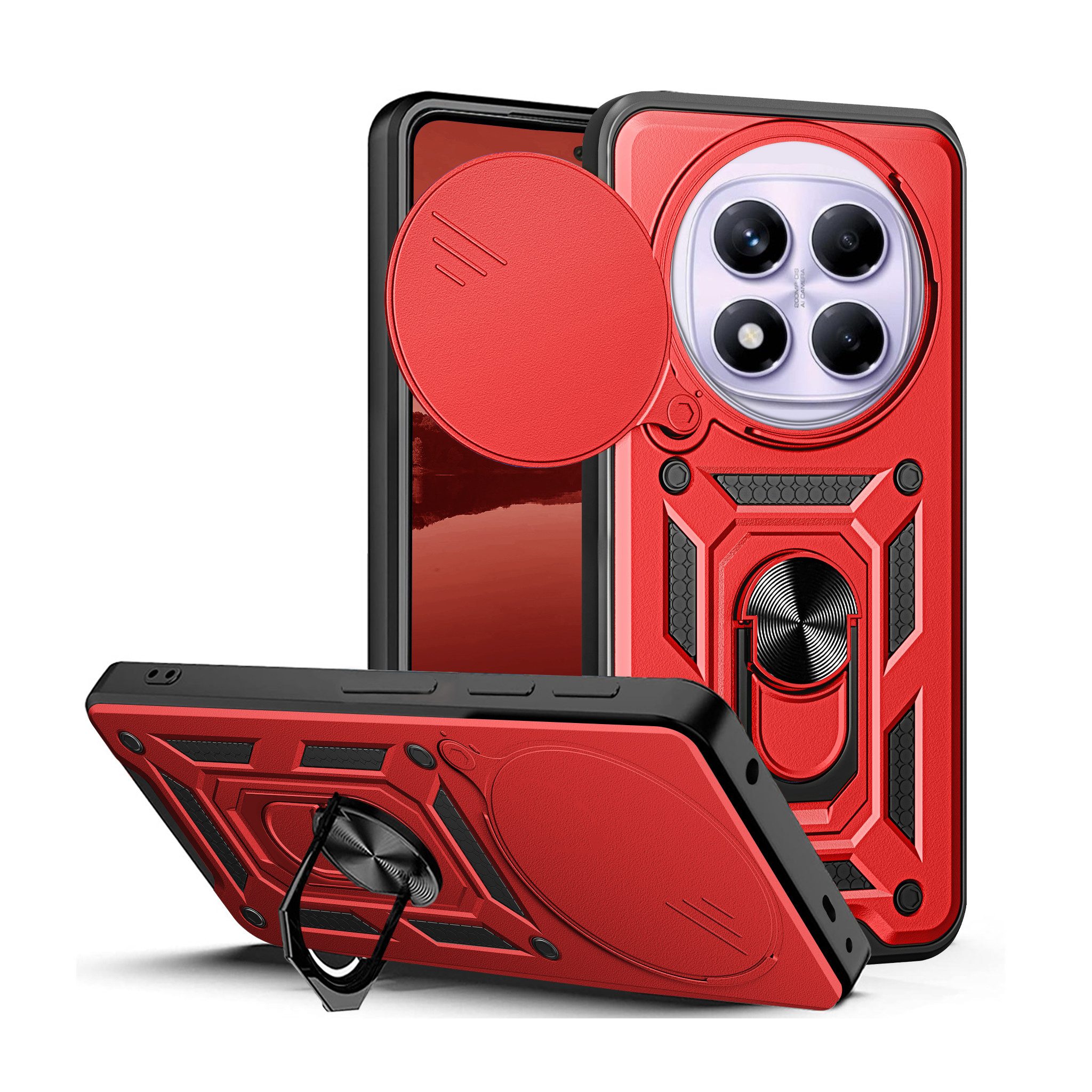 Tec-Expert Handyhülle Outdoor Cover Hülle für Xiaomi Redmi Note 14 Pro 6.67 Zoll, 6.67, Premium Hülle mit Kameraschutz aus verstärktem Polycarbonat