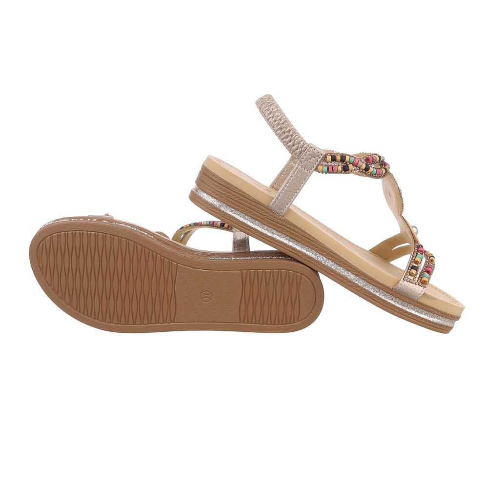 Ital-Design Damen Boho/Hippie Riemchensandalette (85960306) Keilabsatz/Wedg günstig online kaufen