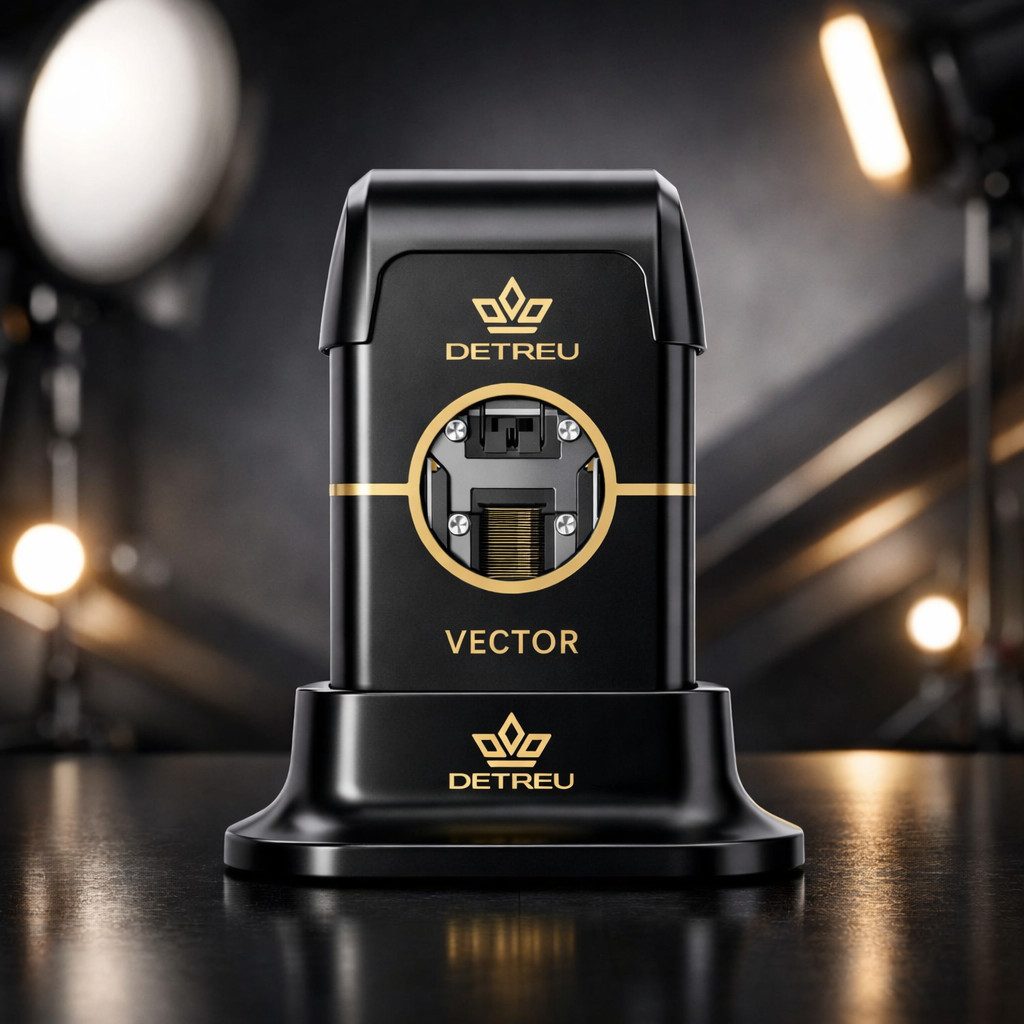 Detreu Haarschneider Detreu-Folienrasierer - Headline Double Foil Shaver Gold-Schwarz, 1-teilig Einzelgerät, Hautschonend & täglich einsetzbar, kompakt, einfach zu handhaben.