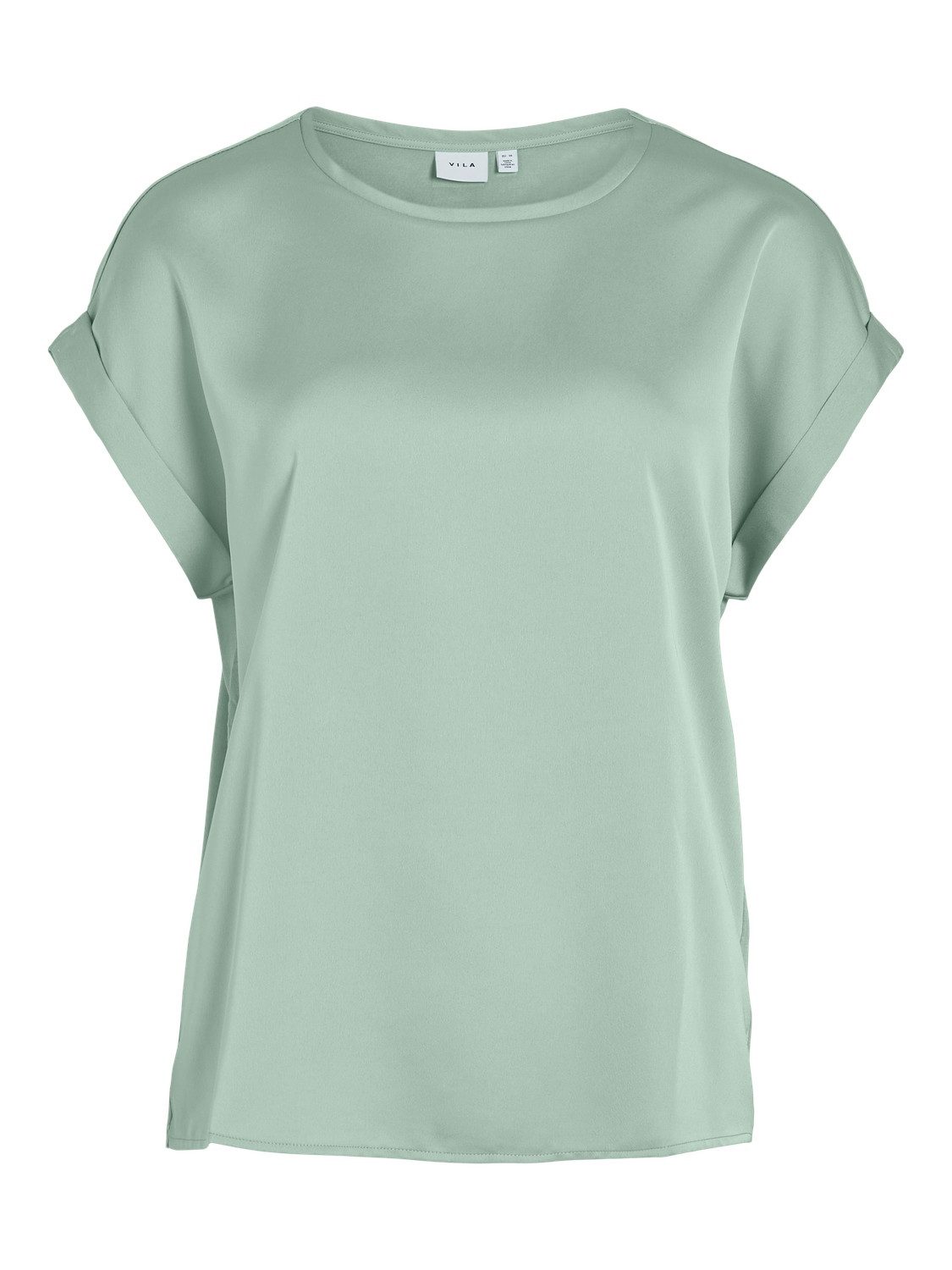 Vila T-Shirt Satin Blusen Kurzarm Basic günstig online kaufen