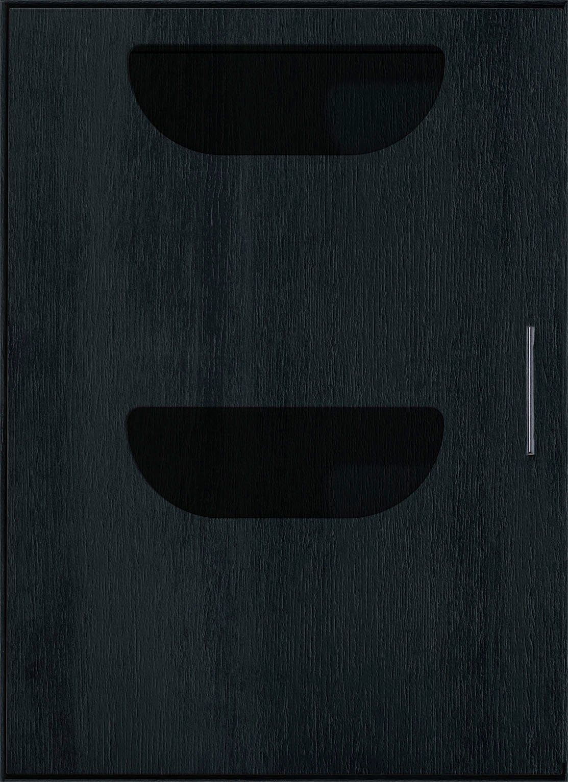 Innenelement Washtower, mit schwarz | Struktur WASHTOWER Eiche Washtowerschränke schwarz Regalwürfel für