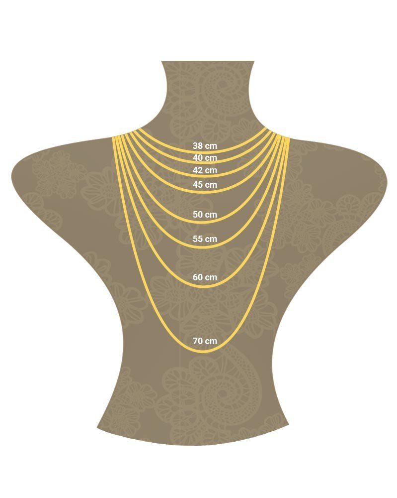OTTO Accessoires Schmuck Halsketten Goldkette »Criss Cross 585 Gelbgold 1,5mm« 