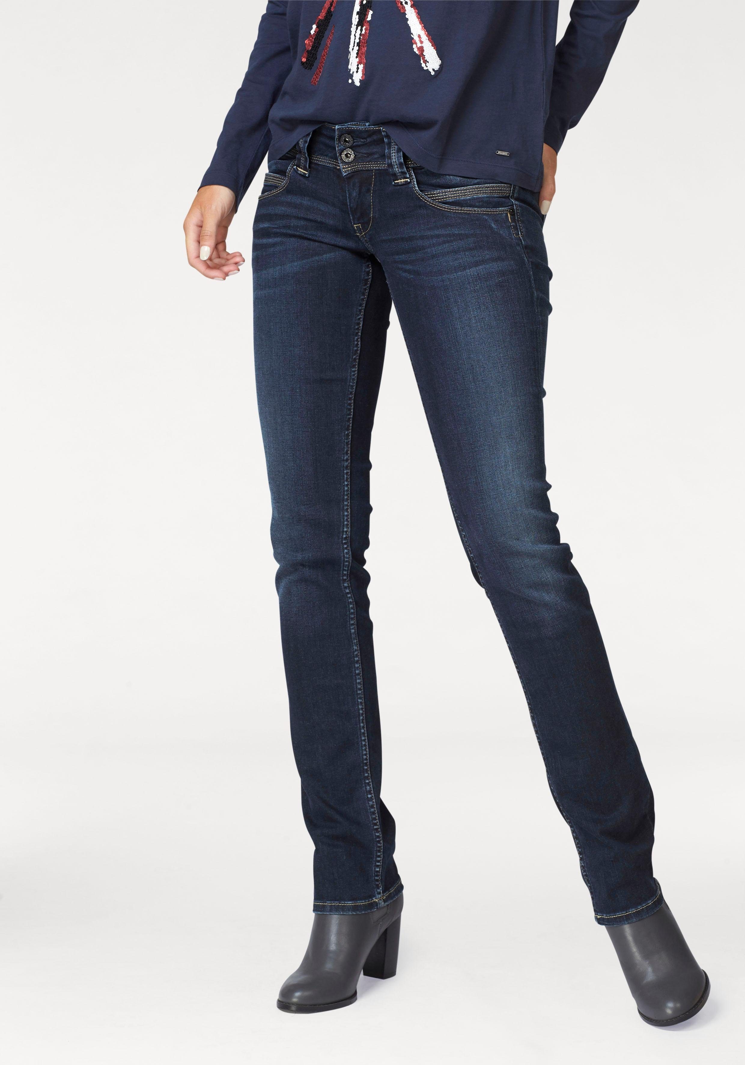 Pepe Jeans Regular-fit-Jeans VENUS H06 dark stretch mit Badge ultra